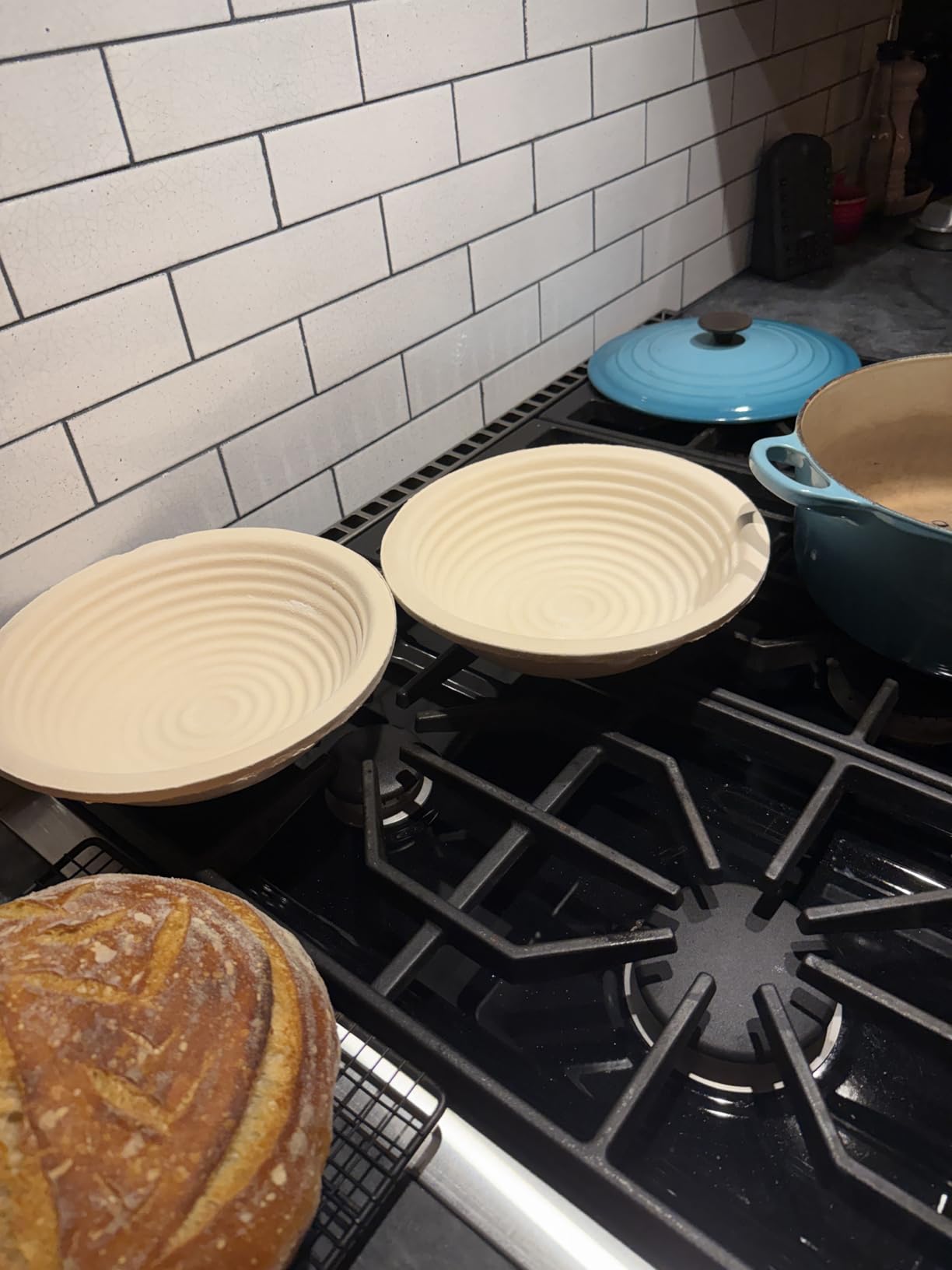 Rorecay Sourdough Starter Kit with Banneton Bread Proofing Baskets | Complete Sourdough Bread Baking Supplies, Beginner Friendly, 9in Round & 10in Oval Rattan Banneton, Sturdy Sour Dough Tool customer photo 2
