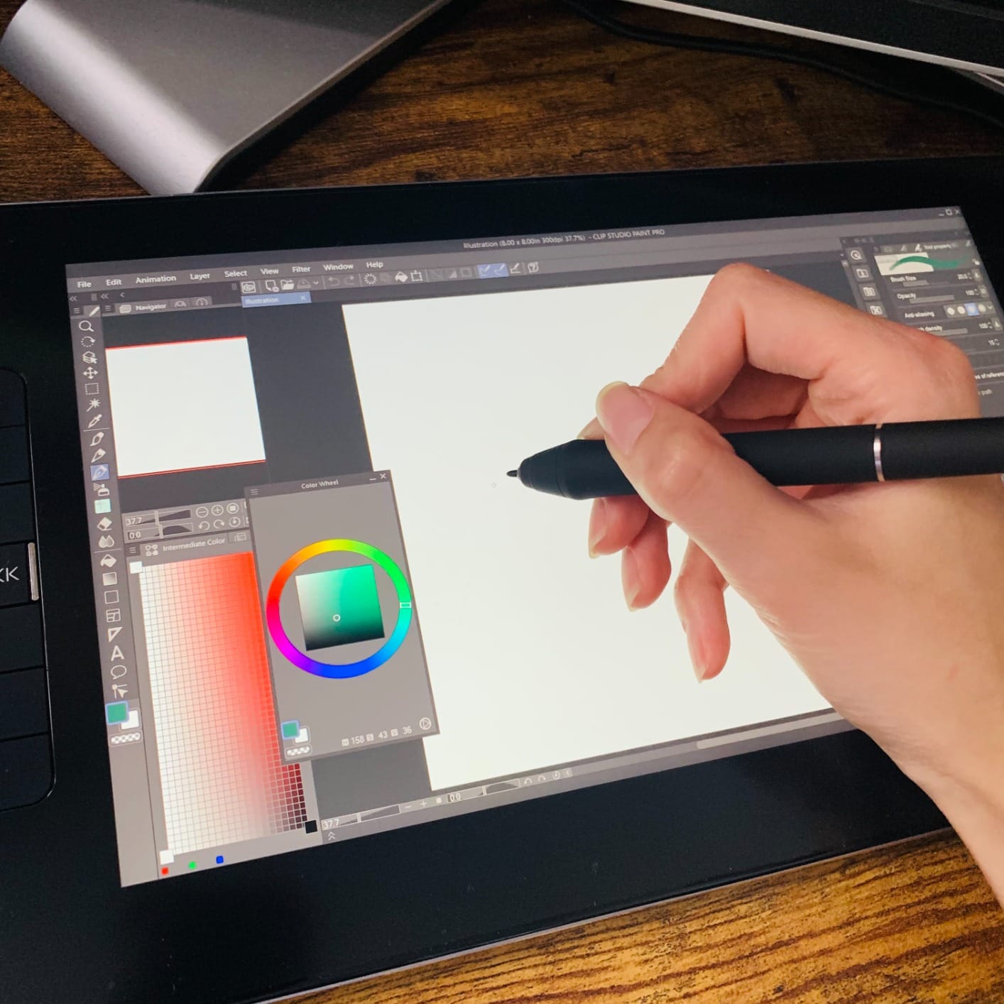 VEIKK VK1200 V2 Drawing Tablet with Screen, 11.6 inch, 16384 Pressure Sensitivity, Full-Laminated & Anti-Glare Drawing Monitor, 6 Customizable Keys, with 2 Battery Free Pens, 1 Glove, Requires PC Connection customer photo 2