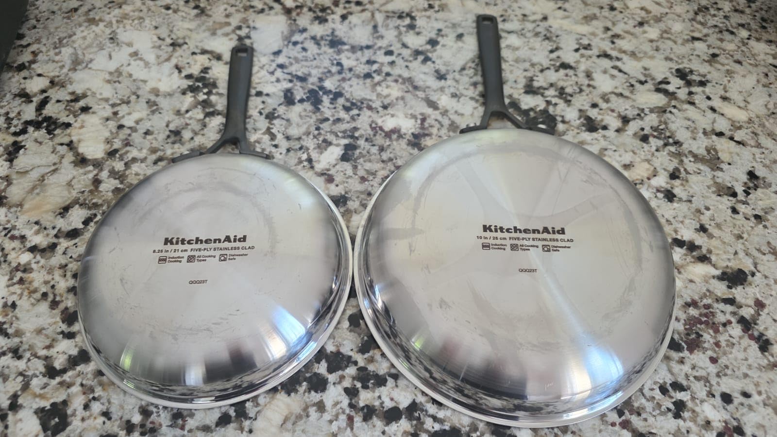 KitchenAid Stainless Steel Cookware Induction Pots and Pans Set, 10-Piece | polished steel, versatility, 5 ply stainless steel cookware set, oven safe to 500F, cooking pots and pans set customer photo 2