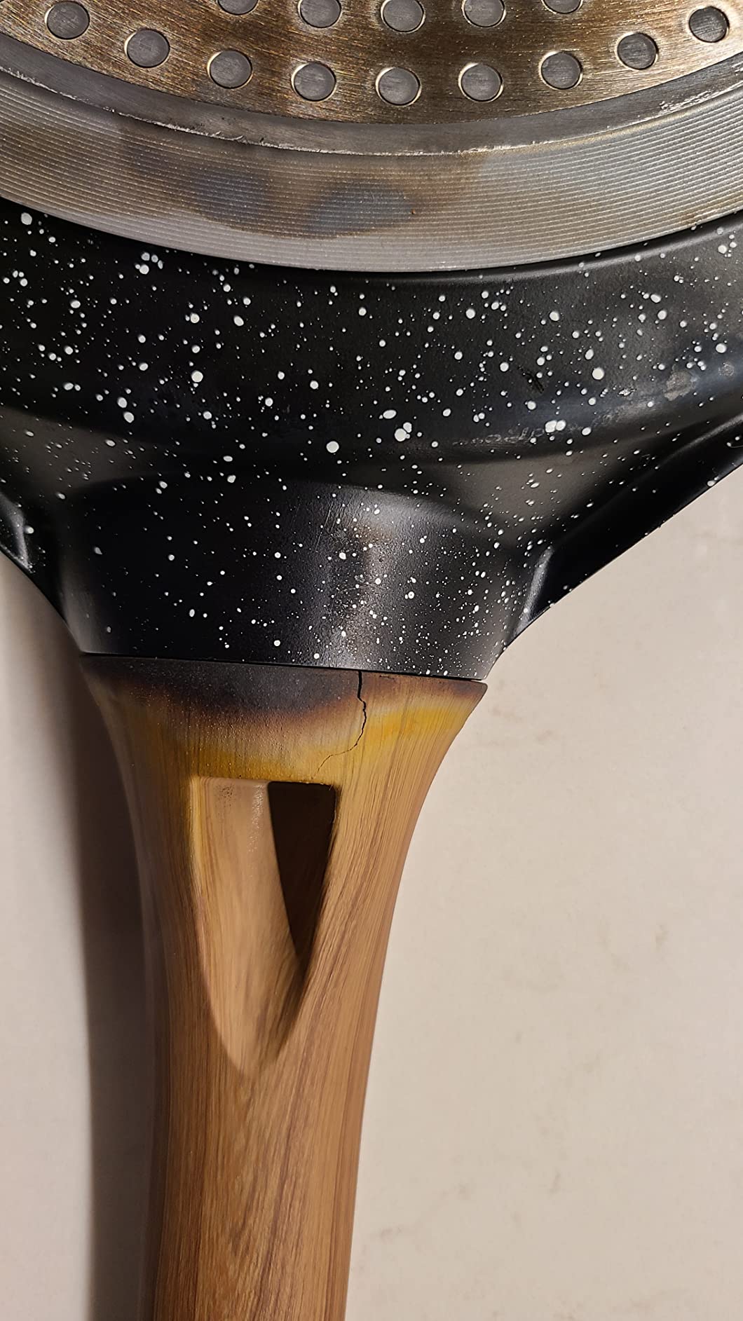 ESLITE LIFE 11 Inch Crepe Pan with Spreader, Nonstick Granite Coating Dosa Pan, Roti Tawa Comal Para Tortillas Pancake Griddle Pan, Induction Compatible, PTFE & PFOA Free, Black customer photo 2