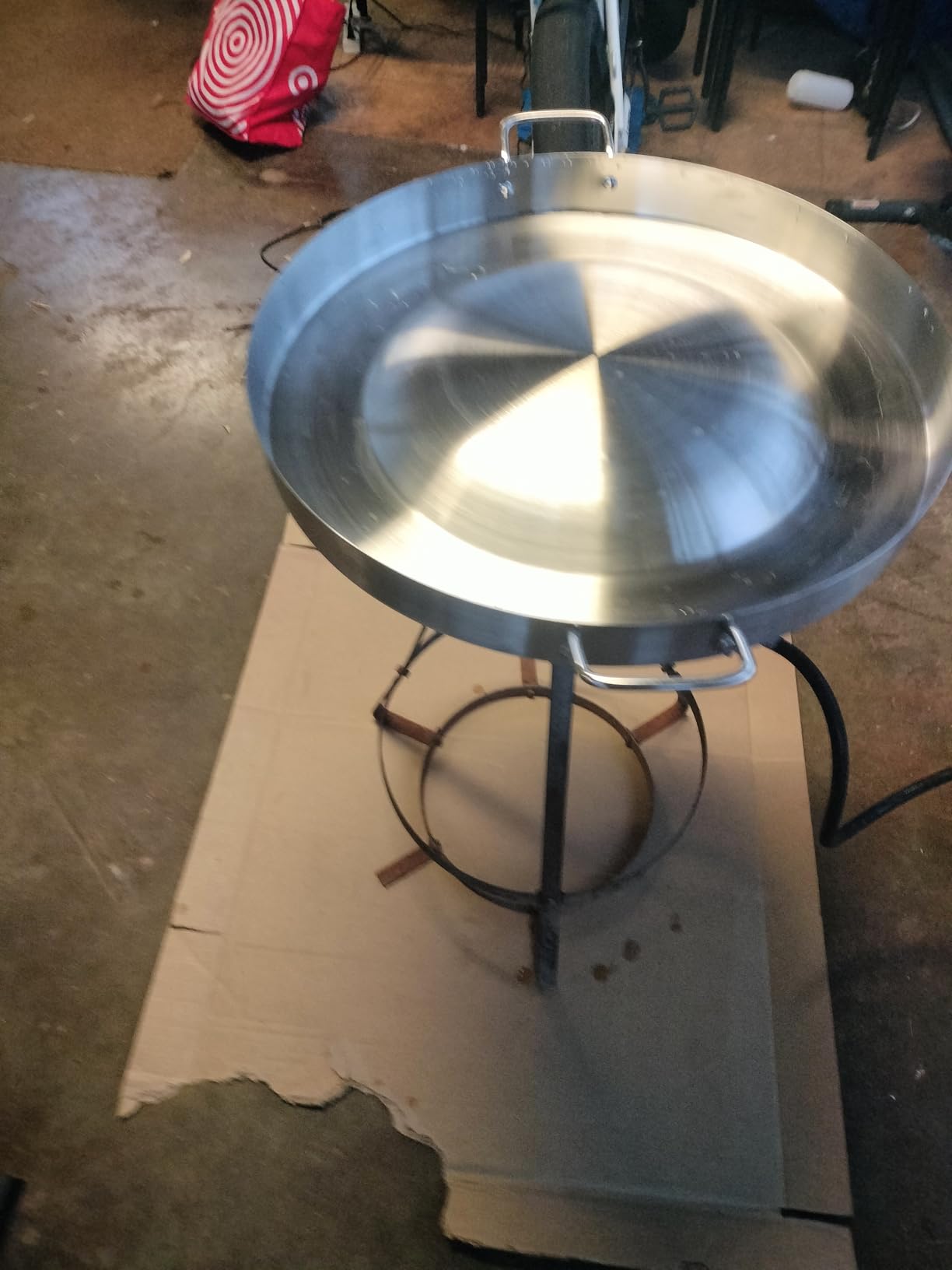 Concord Large Stainless Steel Convexed Comal Coza, 21.25
