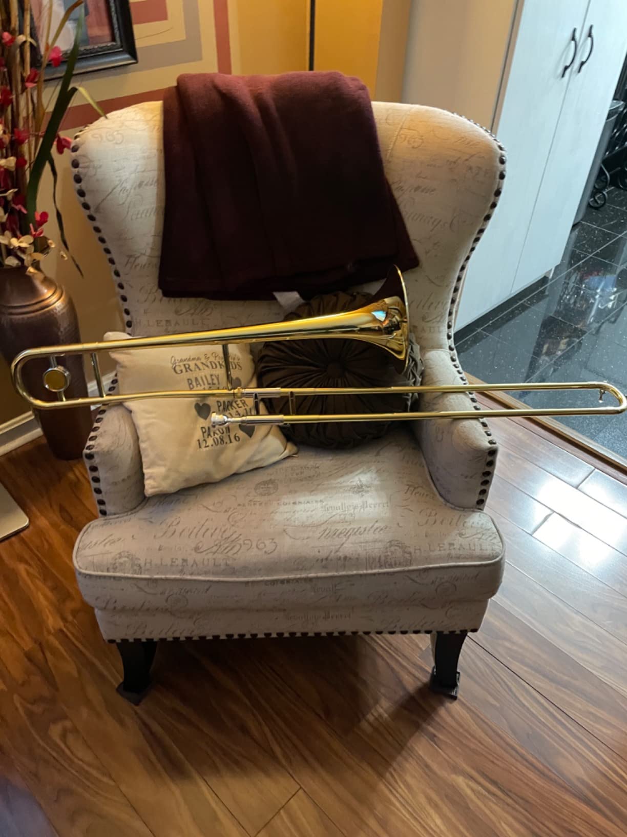 Ashthorpe Bb Tenor Slide Trombone with Nickel Plated Finish - Includes Case, Mouthpiece, Gloves, Cleaning Cloth, Slide Grease customer photo 2