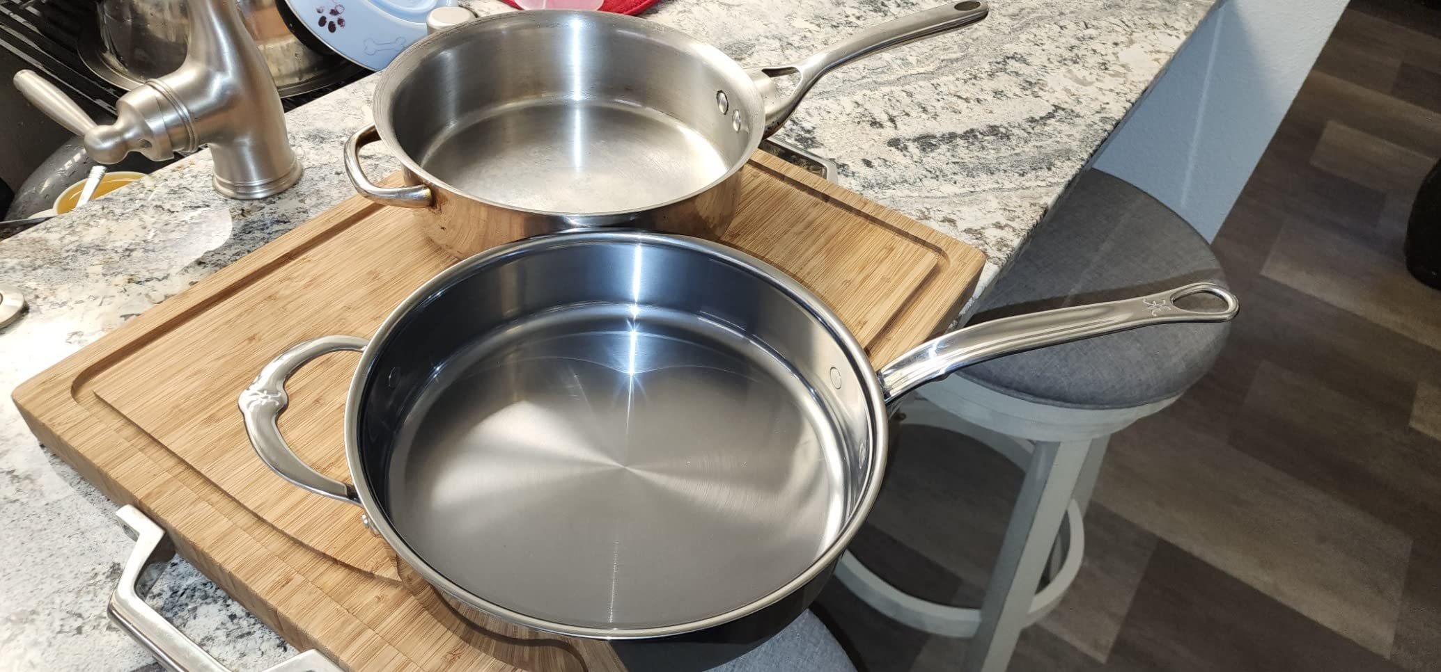 Hestan NanoBond Molecular Titanium Stainless Steel 10-Piece Cookware Set - PFAS-Free - Induction Compatible, Dishwasher Safe, Oven & Grill Safe to 1050F, Handcrafted in Italy customer photo 1