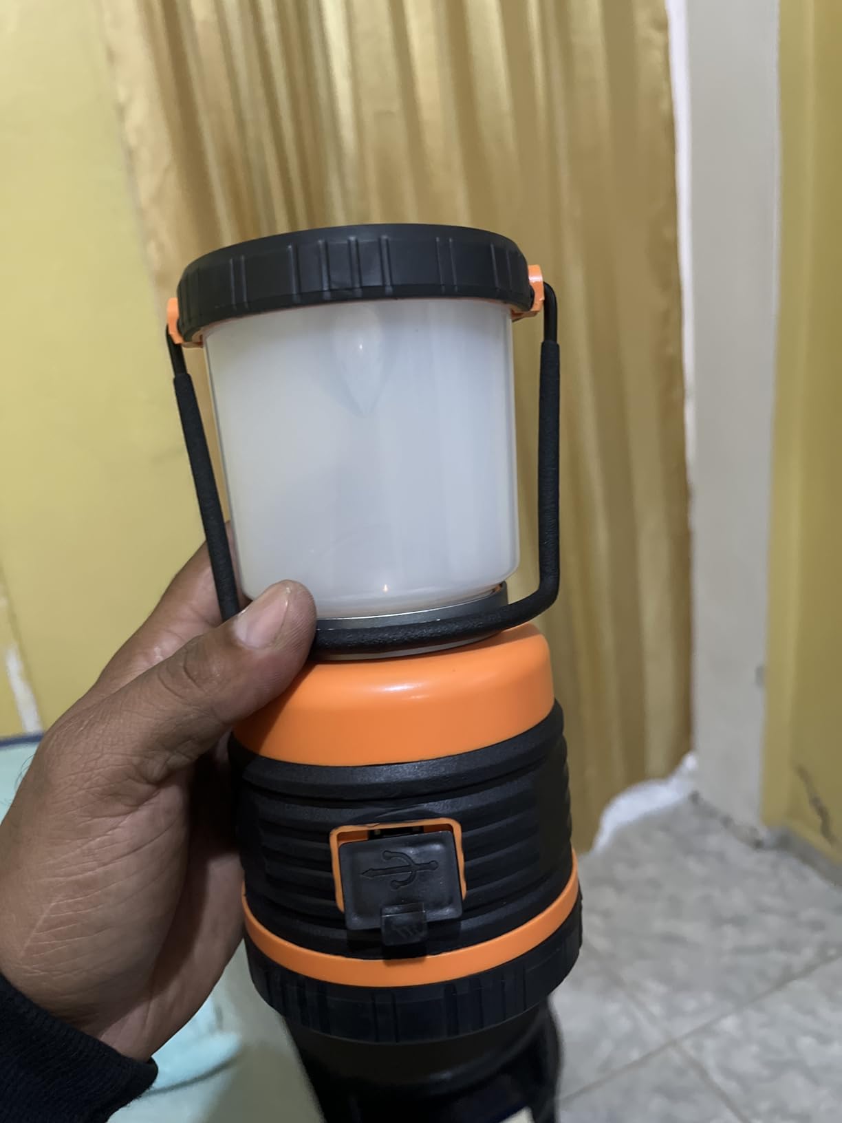 LED Camping Lantern Rechargeable, 1800LM, 4 Light Modes, 4400mAh Power Bank, IP44 Waterproof, Perfect Lantern Flashlight for Hurricane, Emergency, Power Outages, Home and More, USB Cable Included customer photo 2
