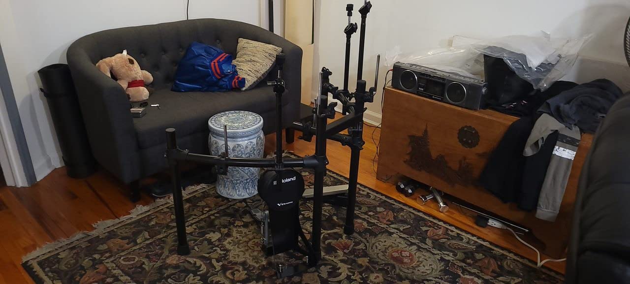 Roland TD-07KV Electronic V-Drums Kit - Legendary Dual-Ply All Mesh Head kit with superior expression and playability - Bluetooth Audio & MIDI - USB for recording audio and MIDI data - 40 FREE Melodics Lessons customer photo 1