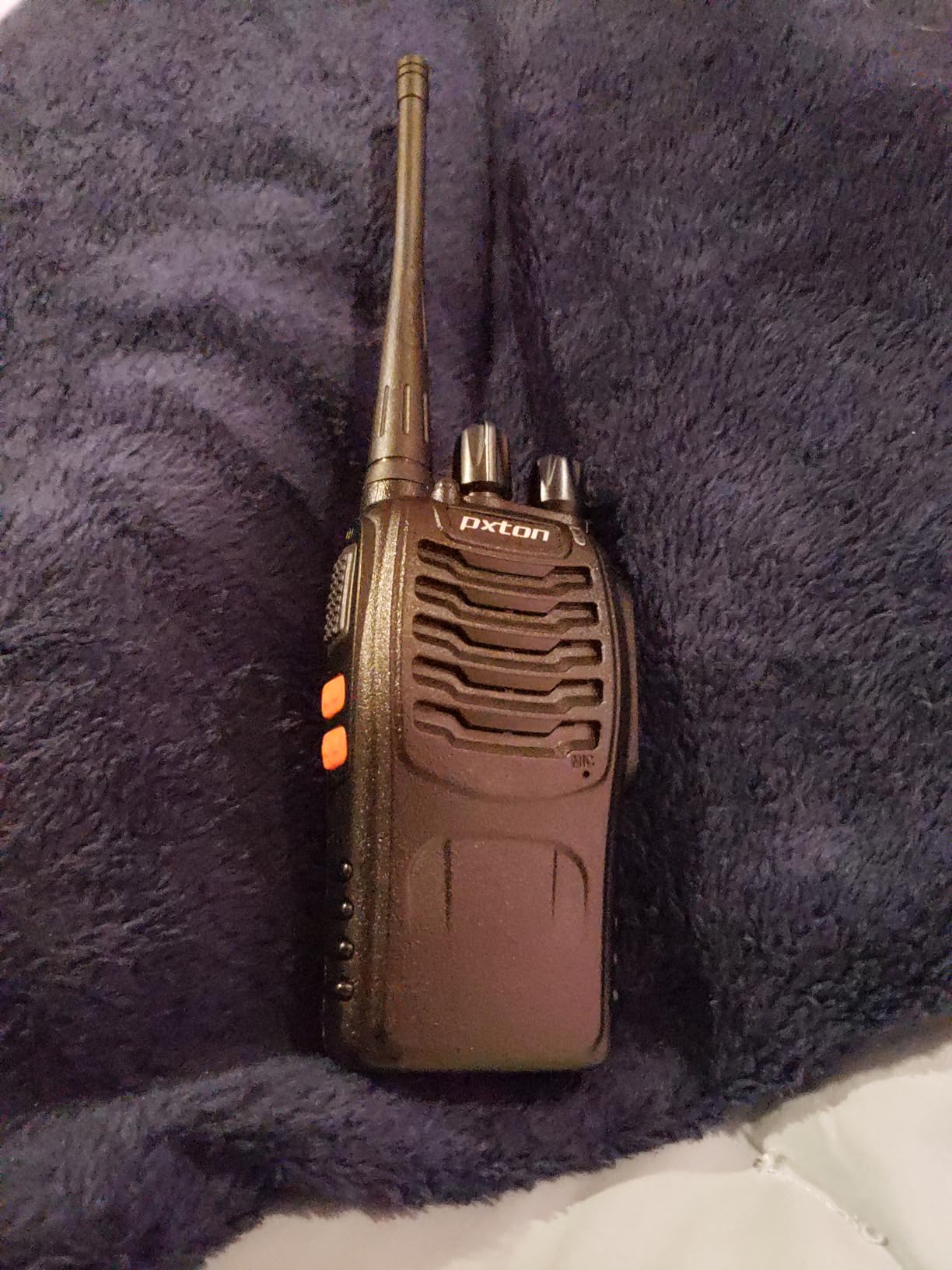 pxton Walkie Talkies Long Range for Adults with Earpieces, 16 Channel Walky Talky Rechargeable Handheld Two Way Radios with Flashlight Li-ion Battery and Charger (4 Pack) customer photo 2
