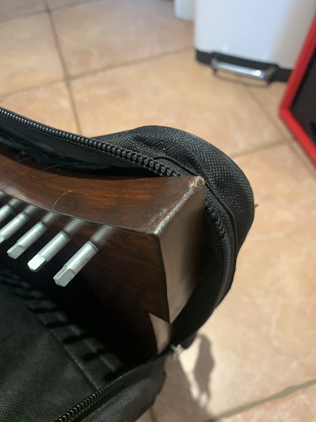 12 Strings Harp Irish Celtic Highland Solid Rosewood Natural Shape Nylon Lever Tuning Key Extra Set Included 18