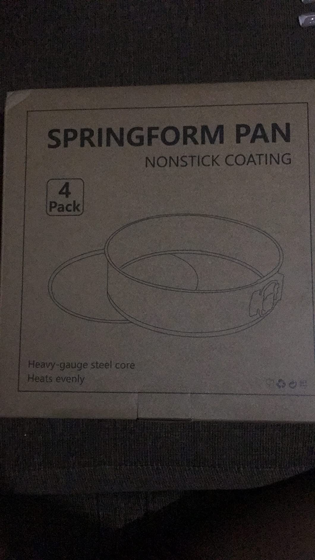 Springform Pan Set of 4, 4/7/9/10inch Cake Pan, Non-Stick Leak-Proof with Removable Bottom, Cheesecake Pan for Baking, Black customer photo 1