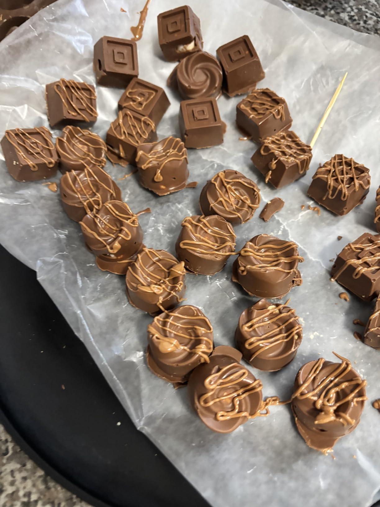 La chat 4 Packs Silicone Molds for Chocolate, Food Grade no-stick Baking, candy and butter Mold with different shape (4 packs different style) customer photo 2