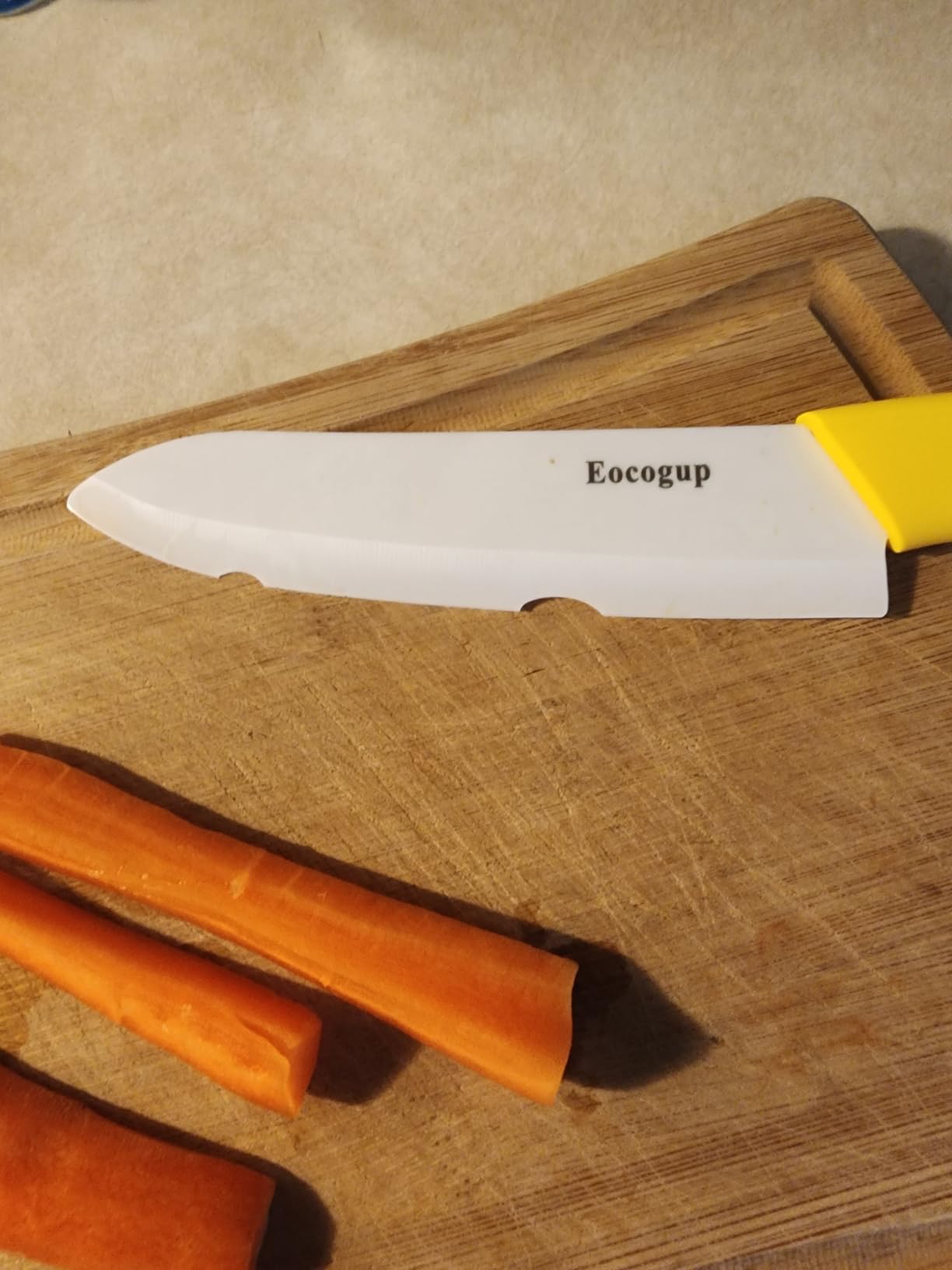 Eocogup Ceramic Knife Set, 4-Piece Colored Kitchen Knives with Sheaths | Includes 3