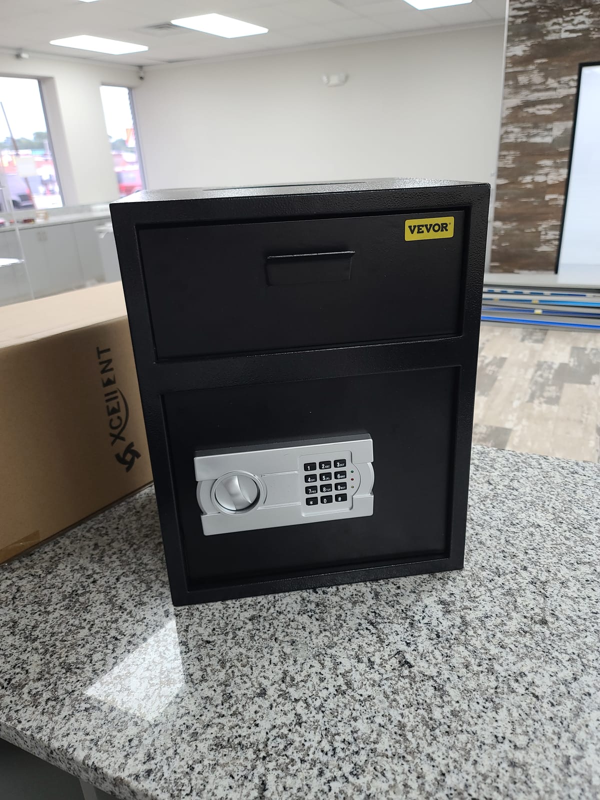 VEVOR Digital Depository Safe 1.7 Cubic Feet with Deposit Slot, Electronic Code Lock, Pry-Proof Locking Bolts, Two Independent Spaces customer photo 2