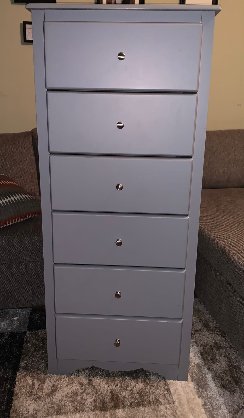 GIANTEX 6-Drawer Dresser for Bedroom, Wooden Chest of Drawers w/Metal Handles & Large Capacity, 16