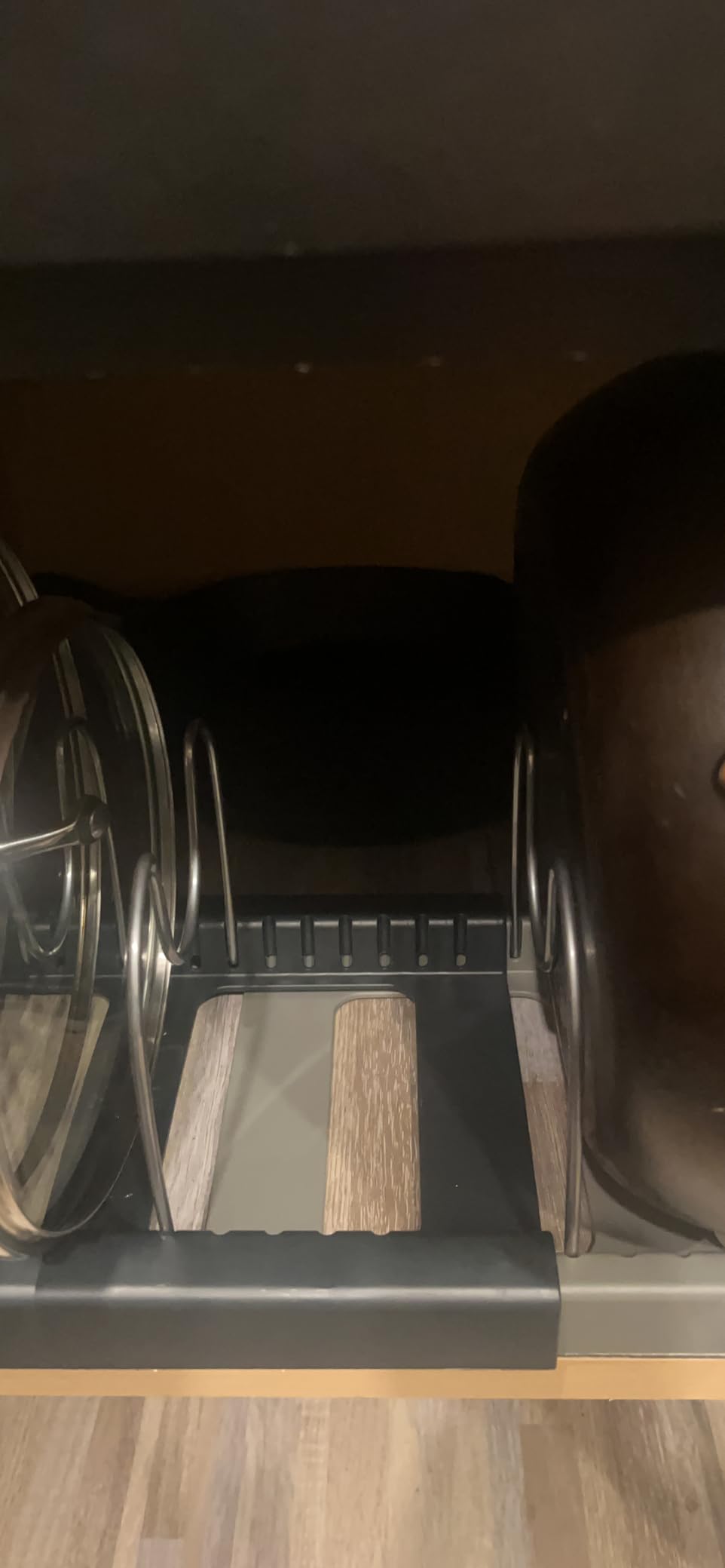 Joseph Joseph DrawerStore Expanding Cookware Organizer, Space saving storage for pan lids, baking trays - Grey customer photo 1