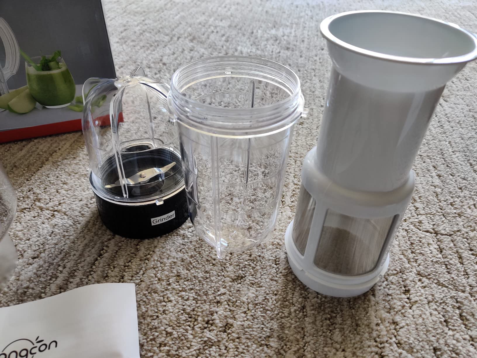 Sangcon Blenders for Kitchen, 5-in-1 Food Processor Combo for Smoothies Set | BPA-Free 47oz Pitcher, 2.5-Cup Bowl, 18/11oz Cups, 3 Blades; Housewives Prep Shakes, Meat, Sauces, Salsa, Coffee, Dry Spices customer photo 2