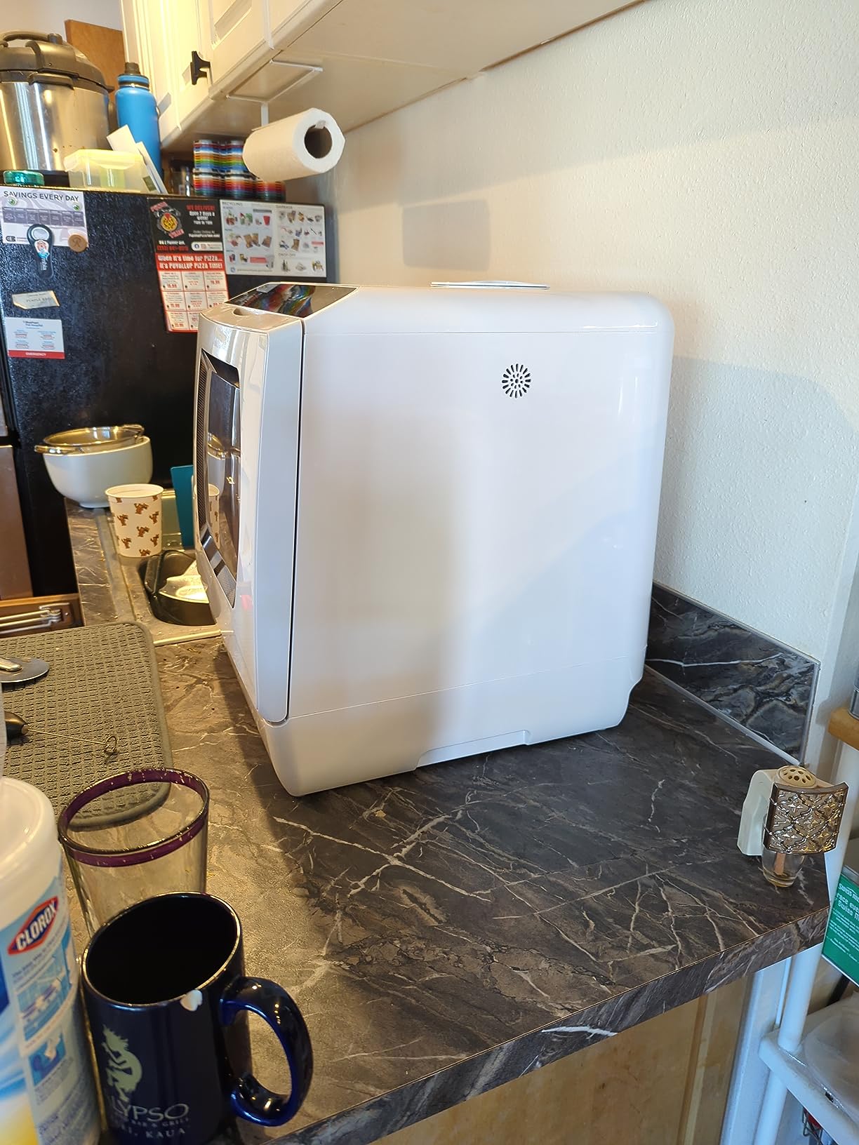 Hermitlux Countertop Portable Dishwasher, Built-in 5-Liter Water Tank | 5 Washing Programs, Transparent Glass Door, No Hookup Needed for RV, Apartments & Small Kitchens customer photo 2
