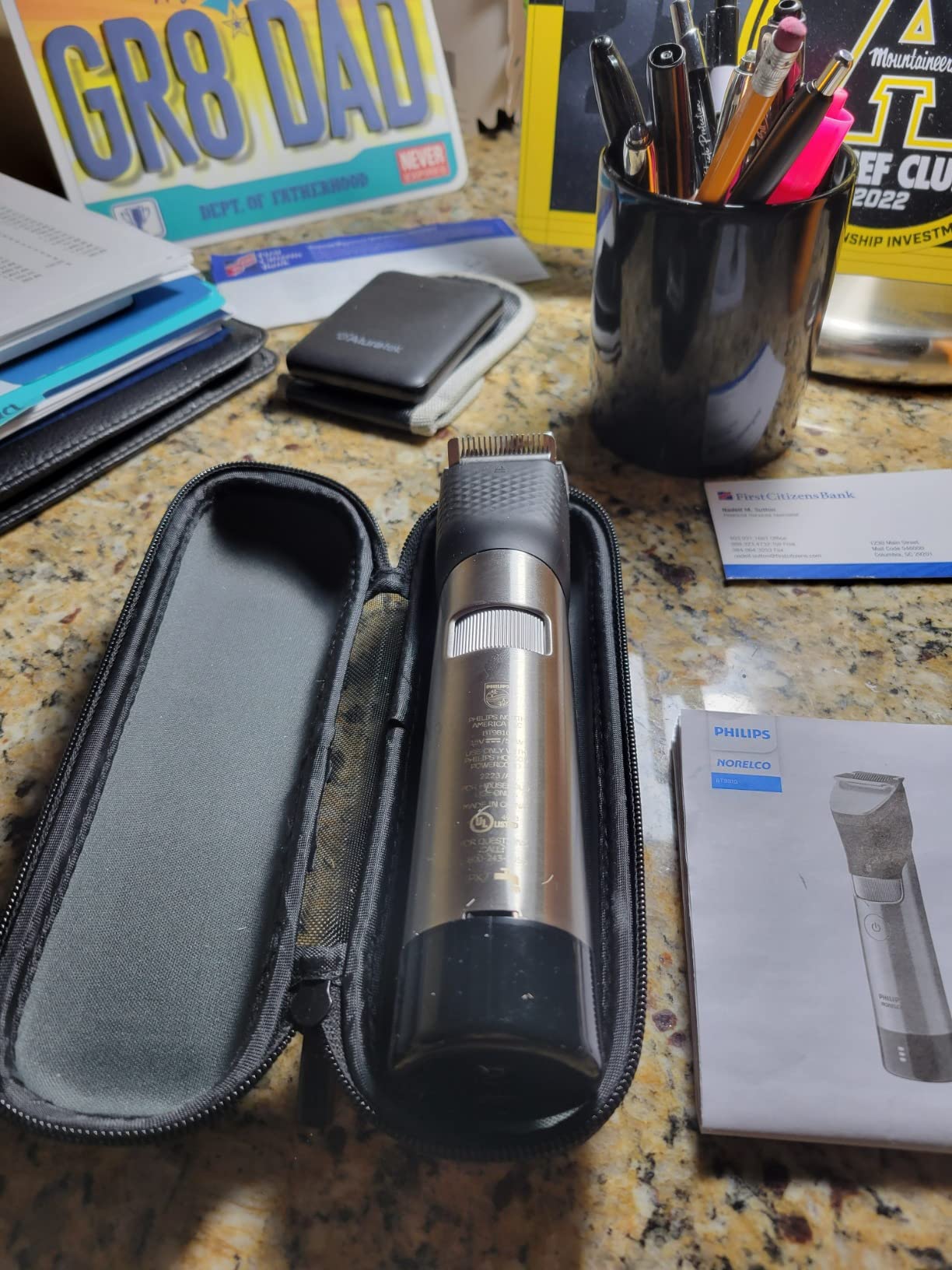 Norelco Philips Series 9000, Ultimate Precision Beard and Hair Trimmer with Beard Sense Technology for an Even Trim, BT9810/40 customer photo 2