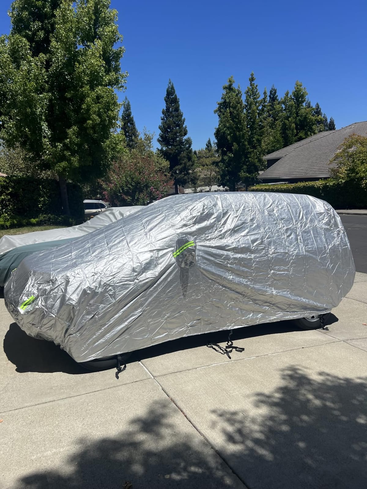 Car Cover, SUV Waterproof Car Covers for Automobiles All Weather Season UV Hail Protection Snowproof Full Car Cover, Outdoor Full Cover Universal Fit SUV Up to 190'' customer photo 2