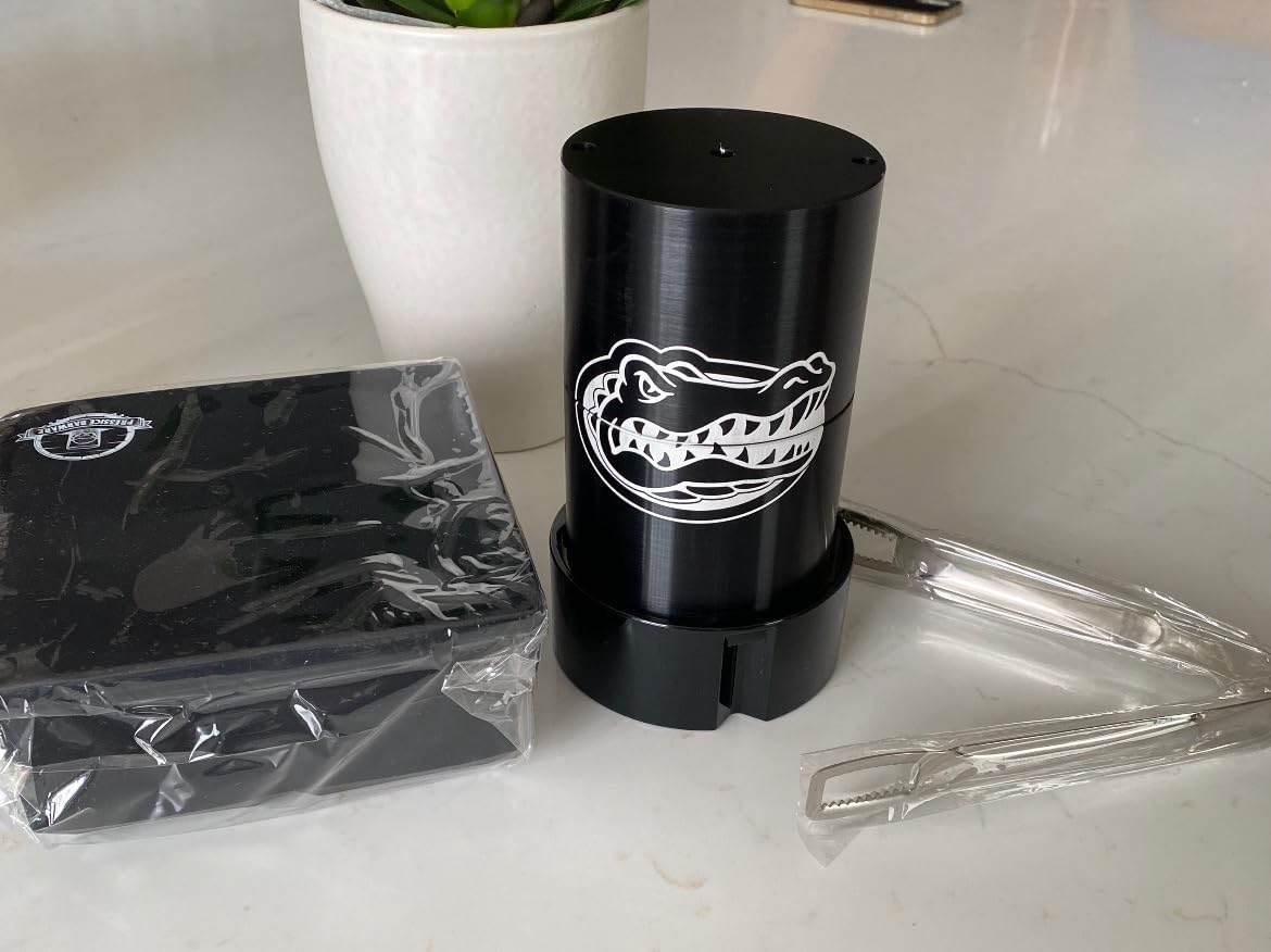 Ice Ball Press - Aluminum Ice Press - Create Effortless Large Spheres - Includes Ice Tray - USA Small Business (Silver Finish) customer photo 1