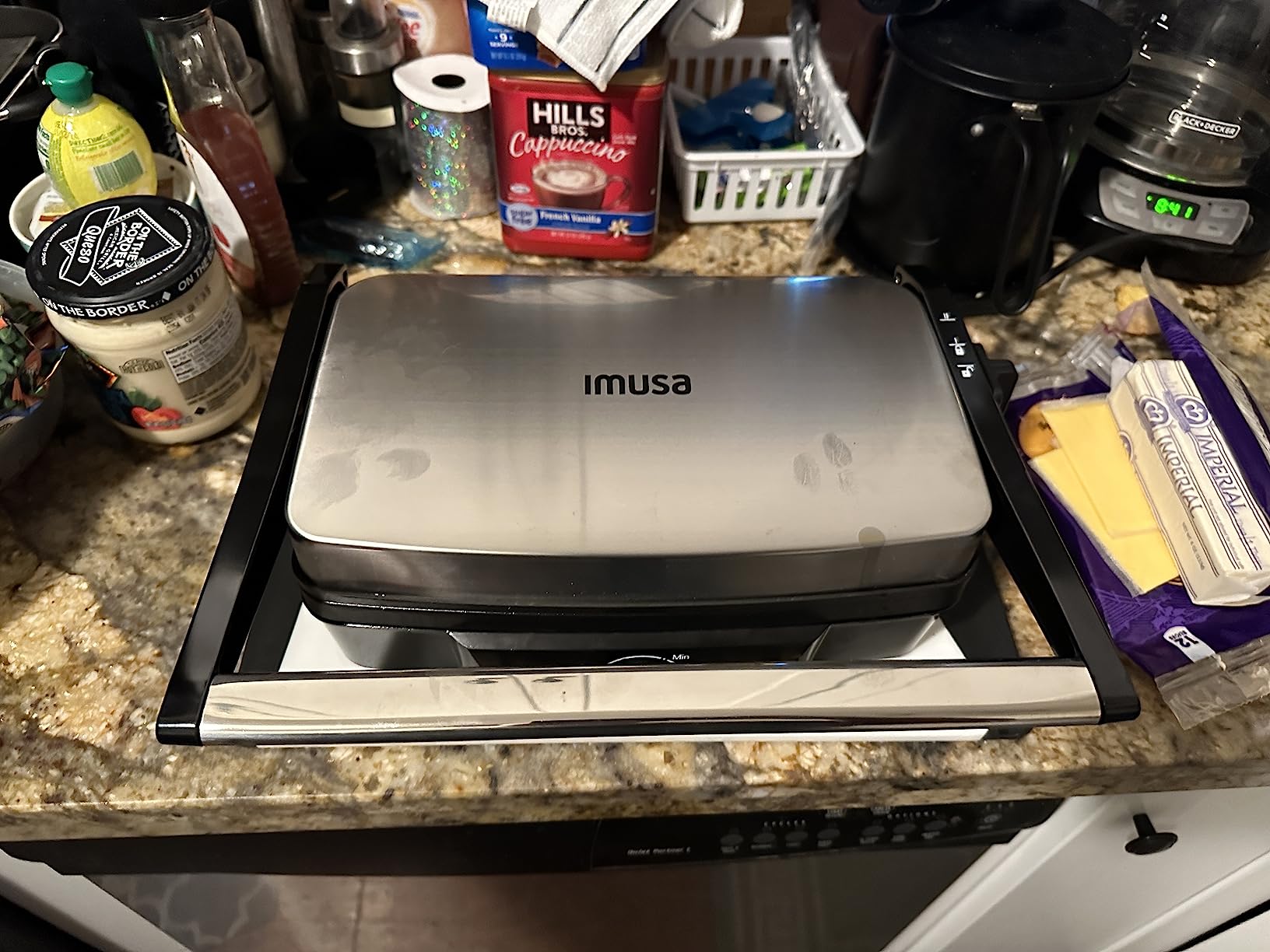 IMUSA Stainless Steel Panini Press Electric with Adjustable Temperature Settings and Nonstick Plates, 1200W customer photo 2