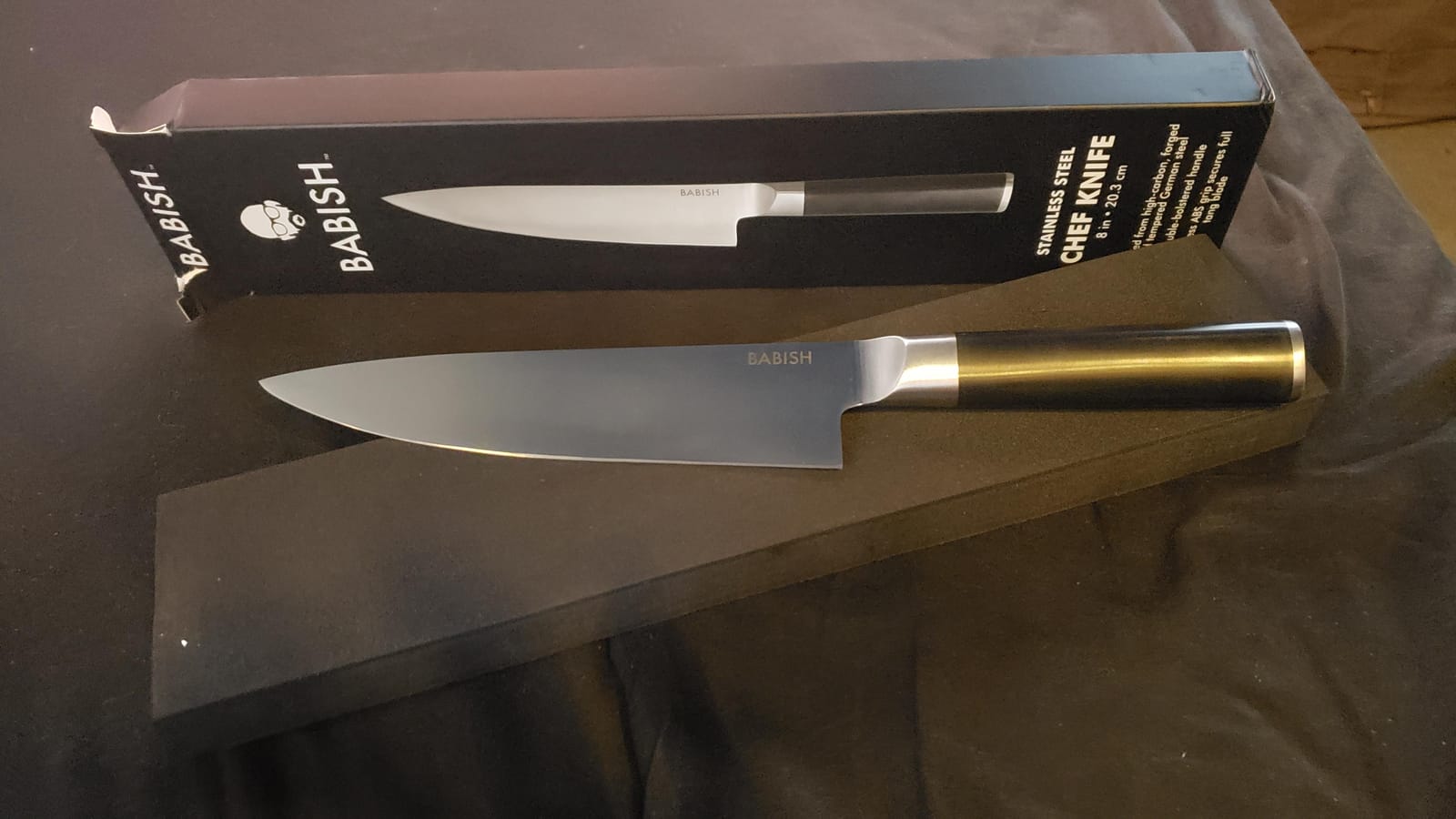 Babish 8-Inch Chef Knife - High-Carbon German 1.4116 Steel Kitchen Knife - Professional Cutlery for Precise Slicing and Chopping customer photo 1