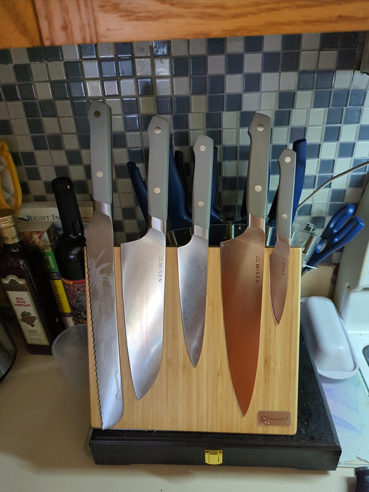 Misen 8 Inch Chef Knife, AUS-10 Japanese Stainless Steel - Gray customer photo 1
