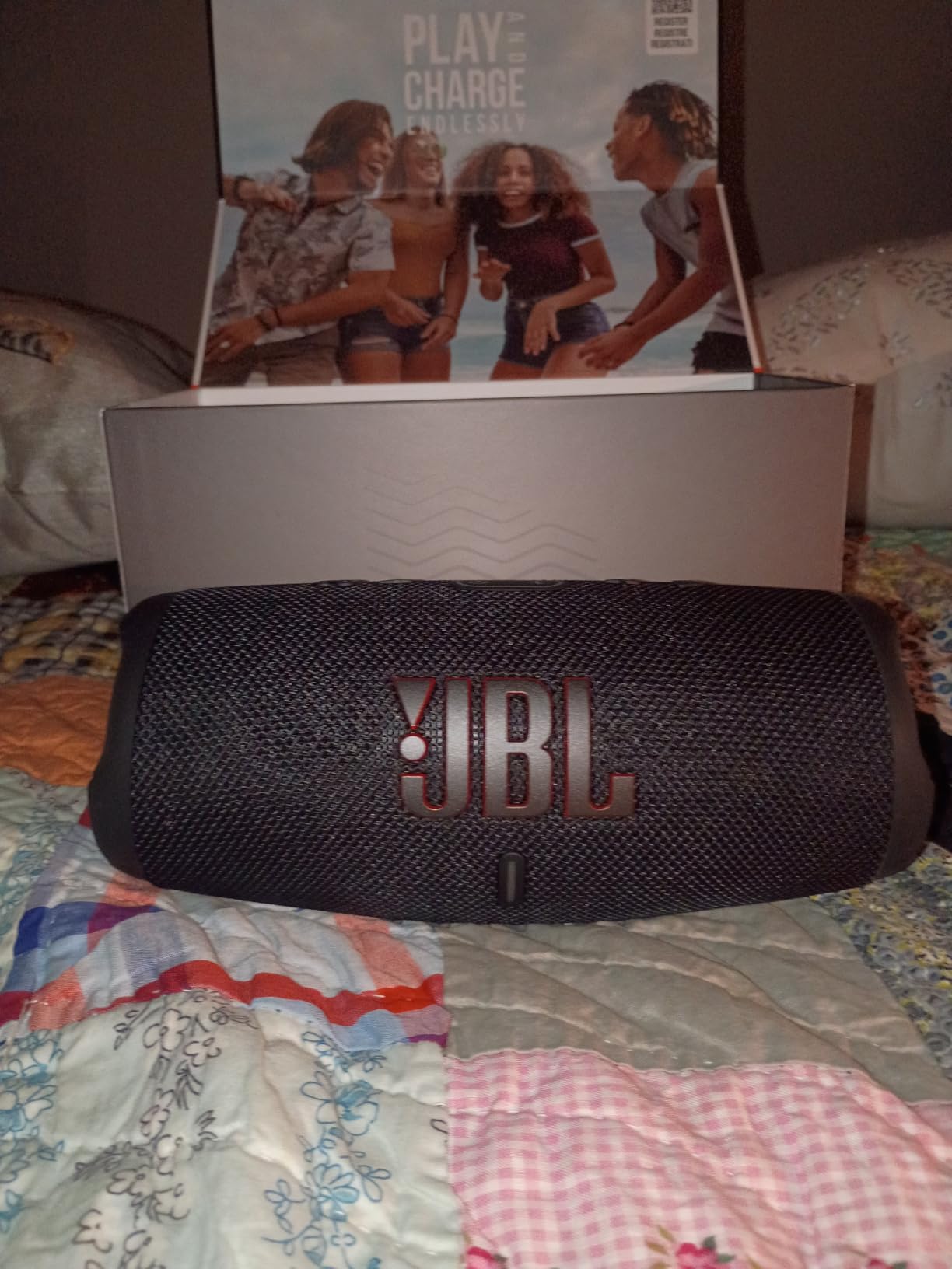 JBL Charge 5 - Portable Waterproof Speaker - Black | Bold JBL Original Pro Sound, 20 hours of playtime, IP67 waterproof and dustproof customer photo 1