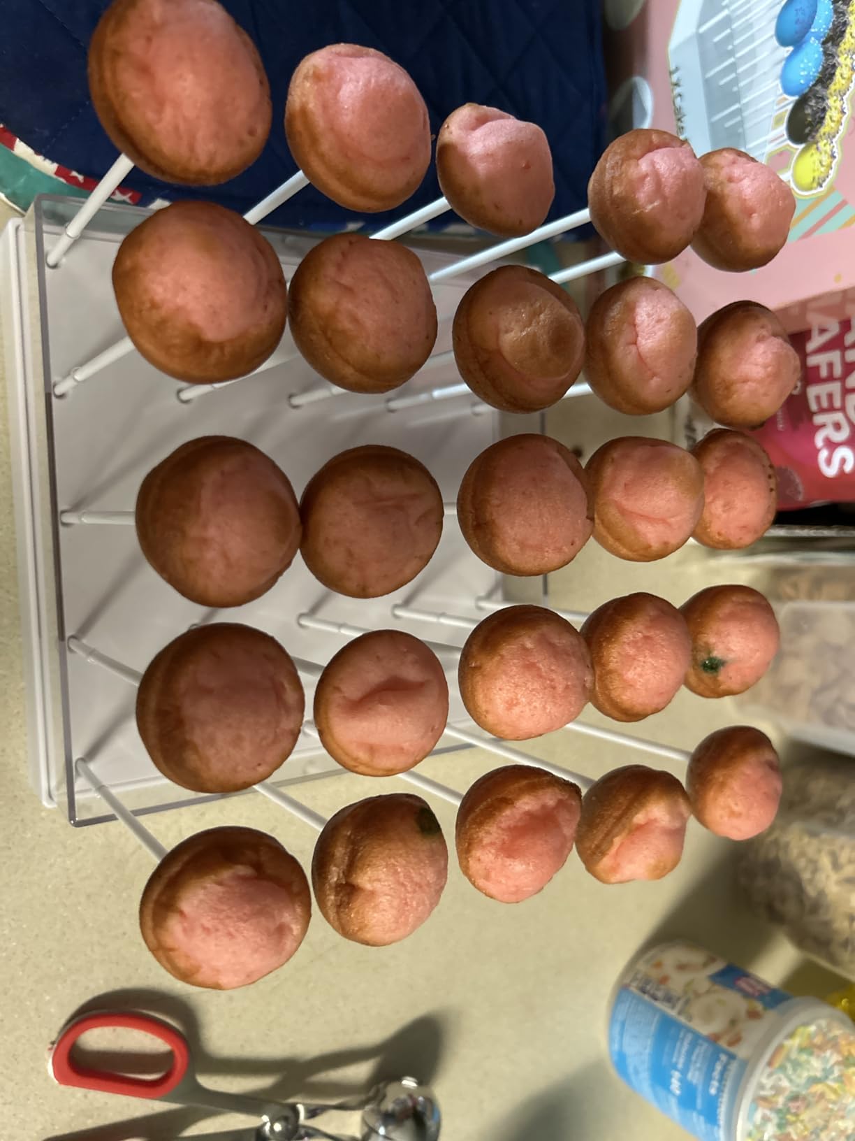 Holstein Housewares 12-Count Cake Pop Maker with Non-Stick Plates & Indicator Lights - Bakes 12 Sweet or Savory Pops Fast, Perfect for Birthday Treats & Holiday Party Snacks, Lavender customer photo 1