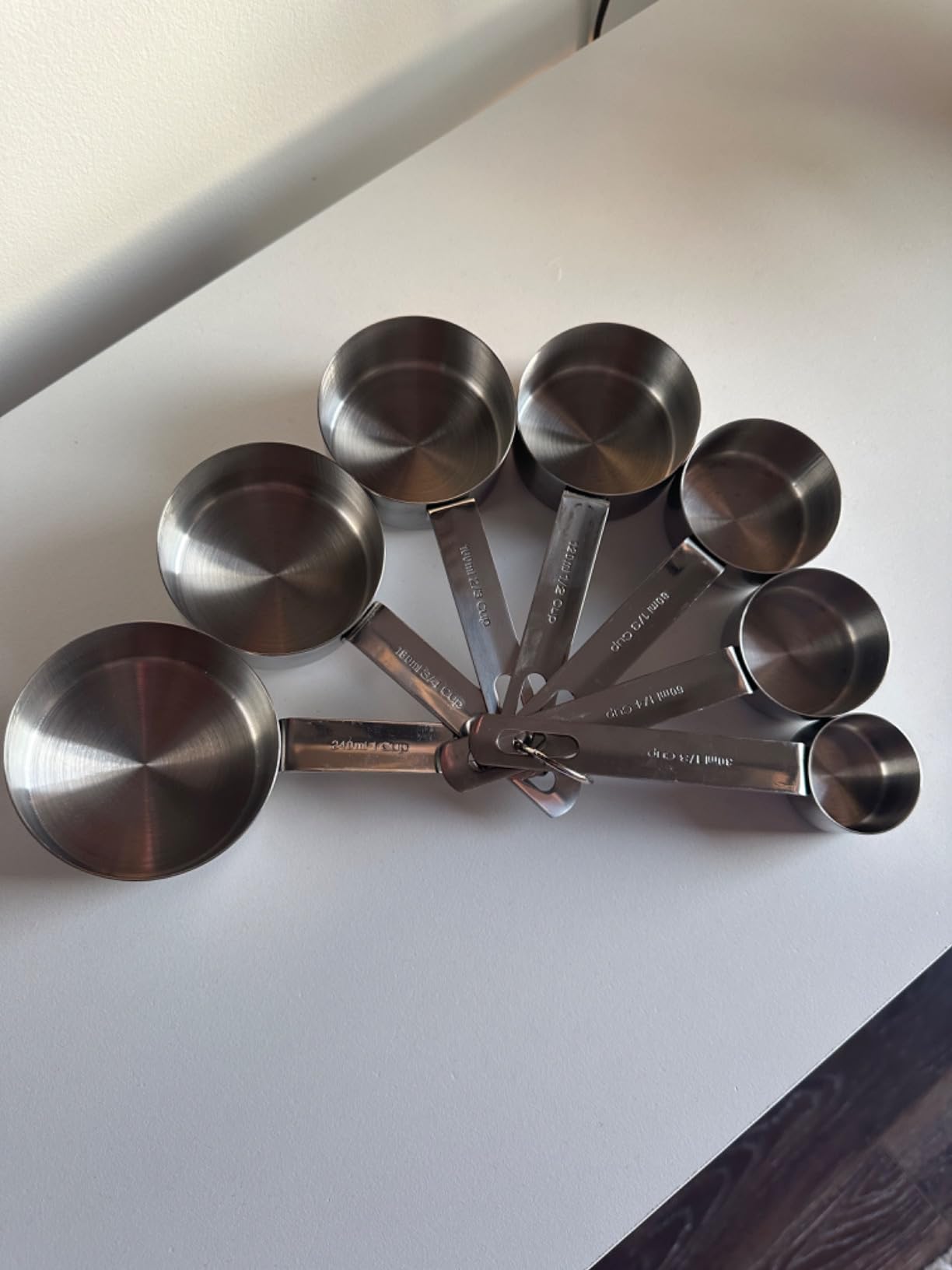 Measuring Cups and Spoons Set of 9, Utensils for Dry and Liquid Ingredients, Copper Kitchen Accessories, Rose Copper Decor for Home, Stackable, Sturdy Stainless Steel customer photo 1