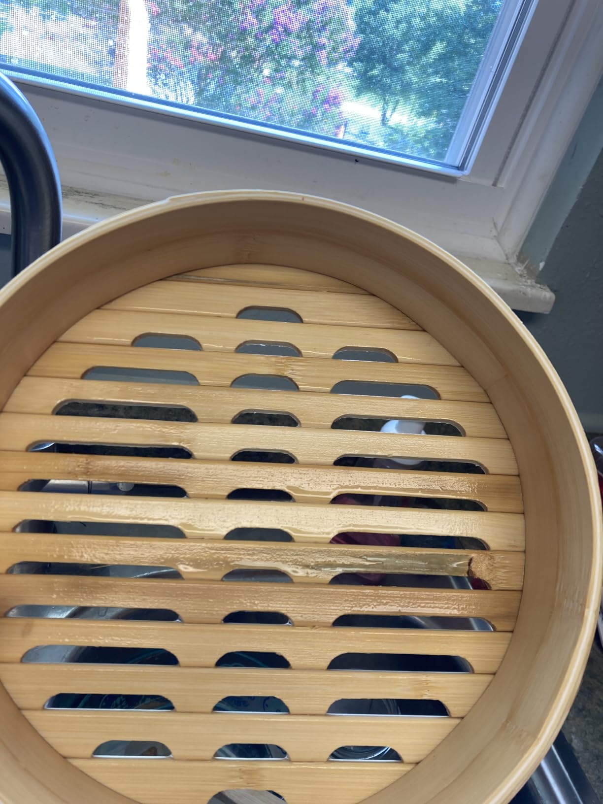 HAPPI STUDIO Bamboo Steamer Basket 10-Inch, 2-Tier Dumpling Steamer Cooking | Incl. Silicone Liners, Sauce Dish, Chopsticks - Steam Baskets for Food, Dim Sum, Bao Bun Momo, Rice, Vegetables customer photo 1