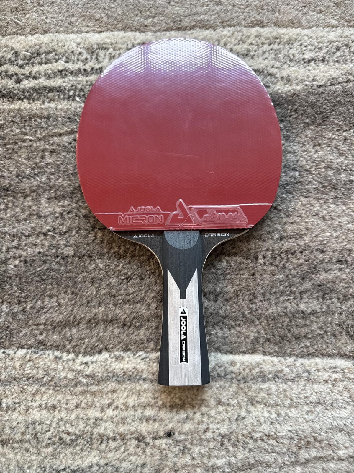 JOOLA Carbon X Pro Performance Ping Pong Paddle - Ergonomic Grip Handle & Pro Friction Technology - ITTF Approved - Ping Pong Racket for Advanced Control & Speed - Table Tennis Racket - Red customer photo 1