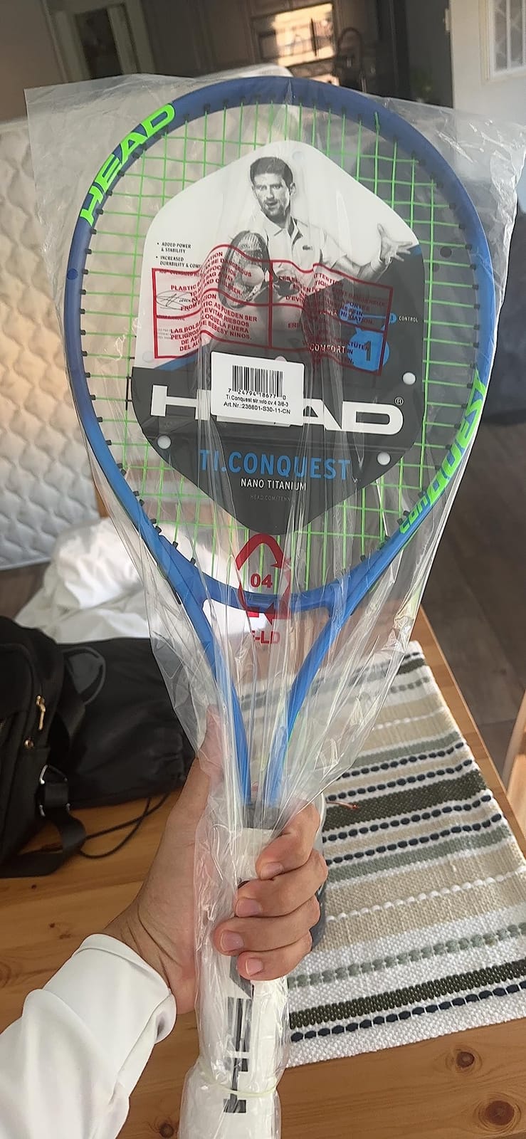 HEAD Ti. Conquest Tennis Racquet | Pre-Strung Beginner & Recreational Tennis Racquet customer photo 2