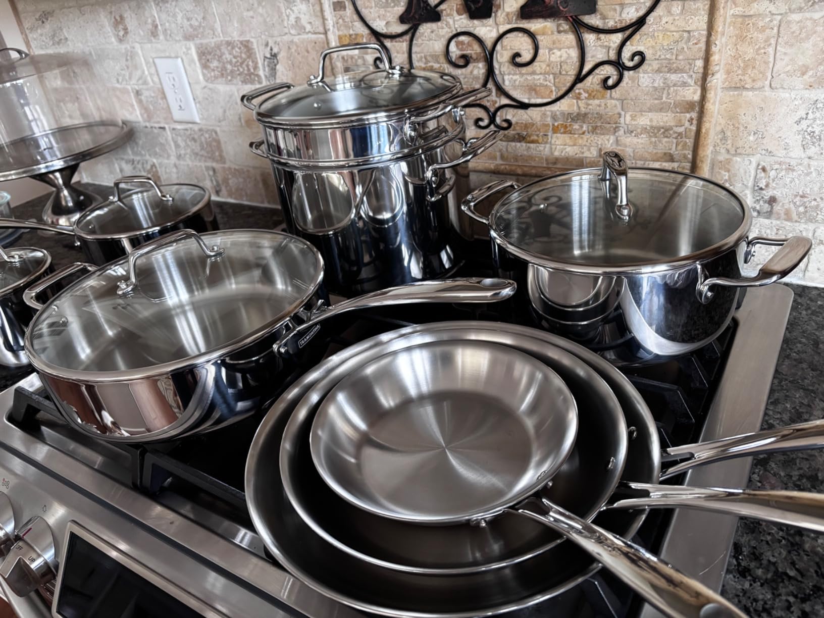 Tramontina Boston Tri-Ply Clad Stainless Steel 14-Pc Pots and Pans Set | Cookware Kitchen Set with Glass Lids, Induction-Ready, Dishwasher-Safe, NSF-Certified customer photo 1