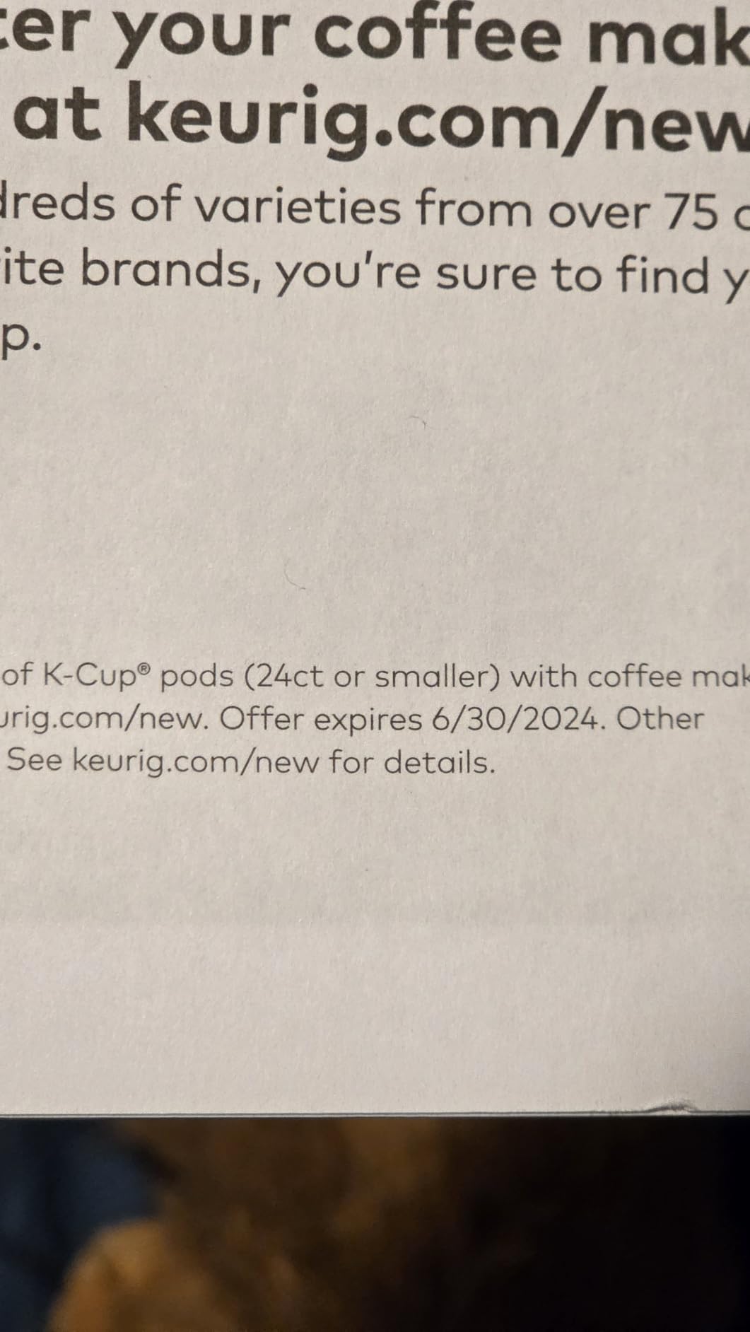 Keurig K-Express Single Serve K-Cup Pod Coffee Maker, 3 Brew Sizes, Strong Button Feature, 42oz Removable Reservoir, Black customer photo 2