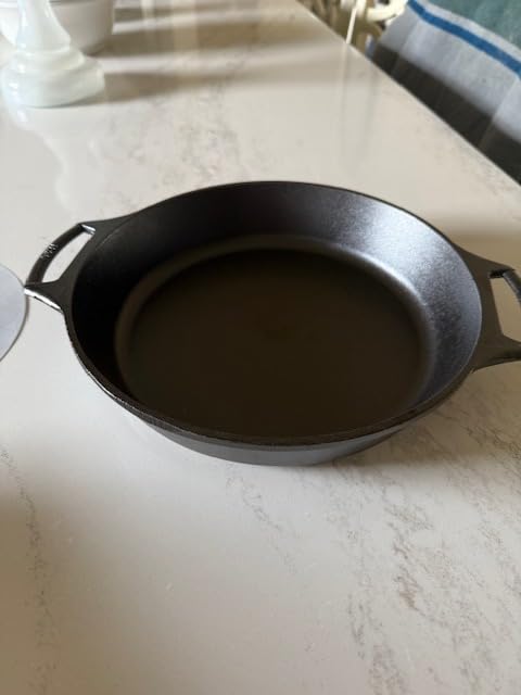 Lodge Pre-Seasoned Cast Iron Baker's Skillet, 10.25 Inches | Heavy Duty Baking Pan with Dual Handles, Oven Ready Cast Iron Bakeware for Desserts, Roasting & Baking customer photo 2