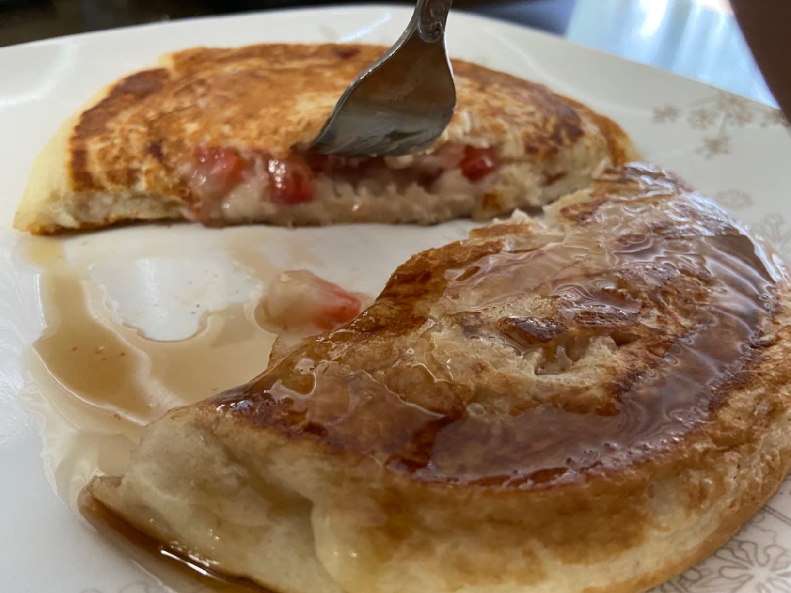 Electric Stuffed Pancake Maker, Make a GIANT Stuffed Waffle or Pan Cake with Fillings for Delicious Breakfast or Dessert, Nonstick Baker Machine with Silicone Batter Funnel customer photo 2