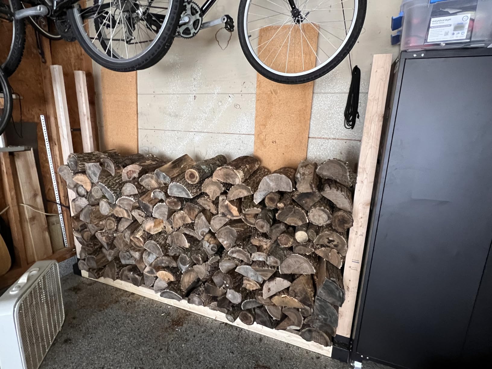 Mr IRONSTONE Firewood Rack Outdoor Indoor, Adjustable to ANY Length Firewood Log Rack Brackets Kit, Heavy Duty Fire Wood Storage Racks customer photo 2