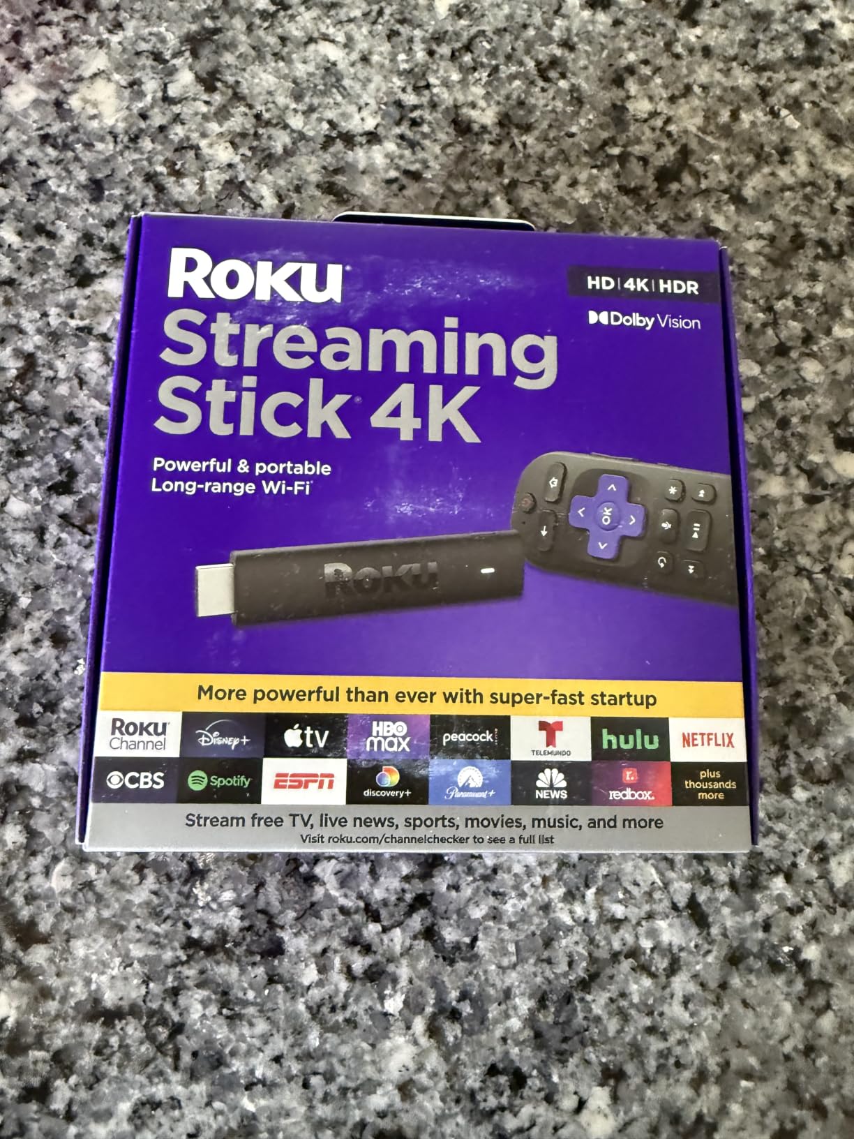 Roku Streaming Stick 4K with Voice Remote - HDR10+ & Dolby Vision | Compact 4K Streaming Device for TV with Roku Voice Remote & Long-Range Wi-Fi - Free & Live Local News, Sports customer photo 2