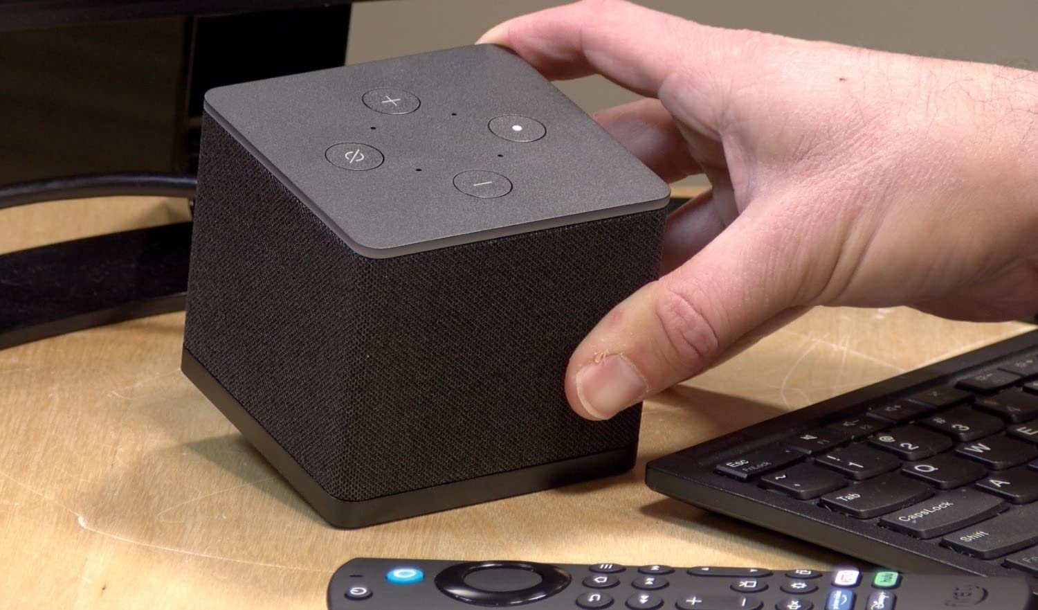 Amazon Fire TV Cube, with AI-powered Fire TV Search, Hands-free streaming device, find shows faster with Alexa+, Wi-Fi 6E, 4K Ultra HD customer photo 1