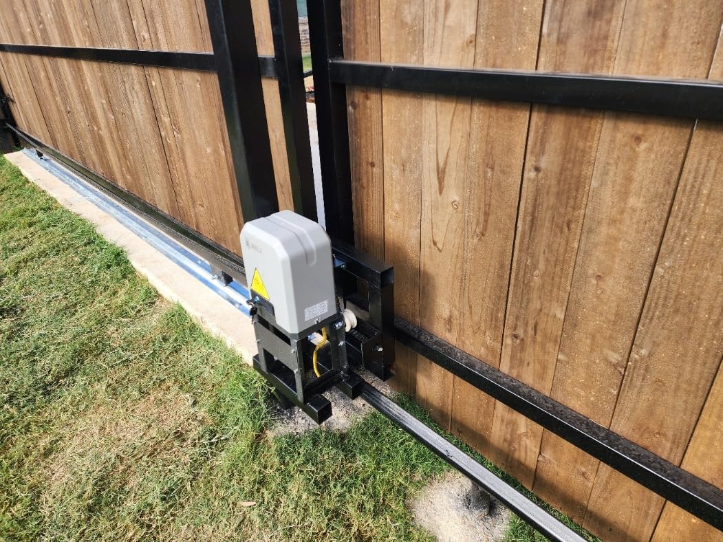 JIELI JY7 Automatic Sliding Gate Opener with 4 Remote Controls, Gate Operator Hardware Kit for Sliding Gate up to 1400 Pounds, Electric Rolling Driveway Slide Gate Motor customer photo 2