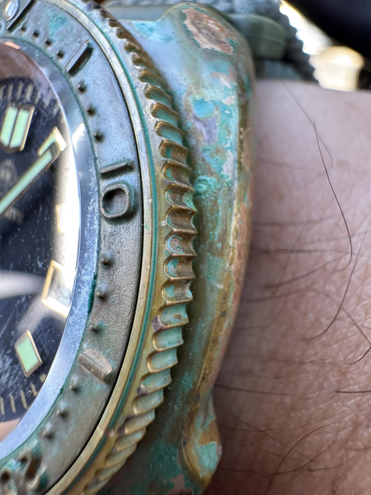 Bronze Automatic Dive Watch Mens Wristwatch 200 M Waterproof customer photo 2