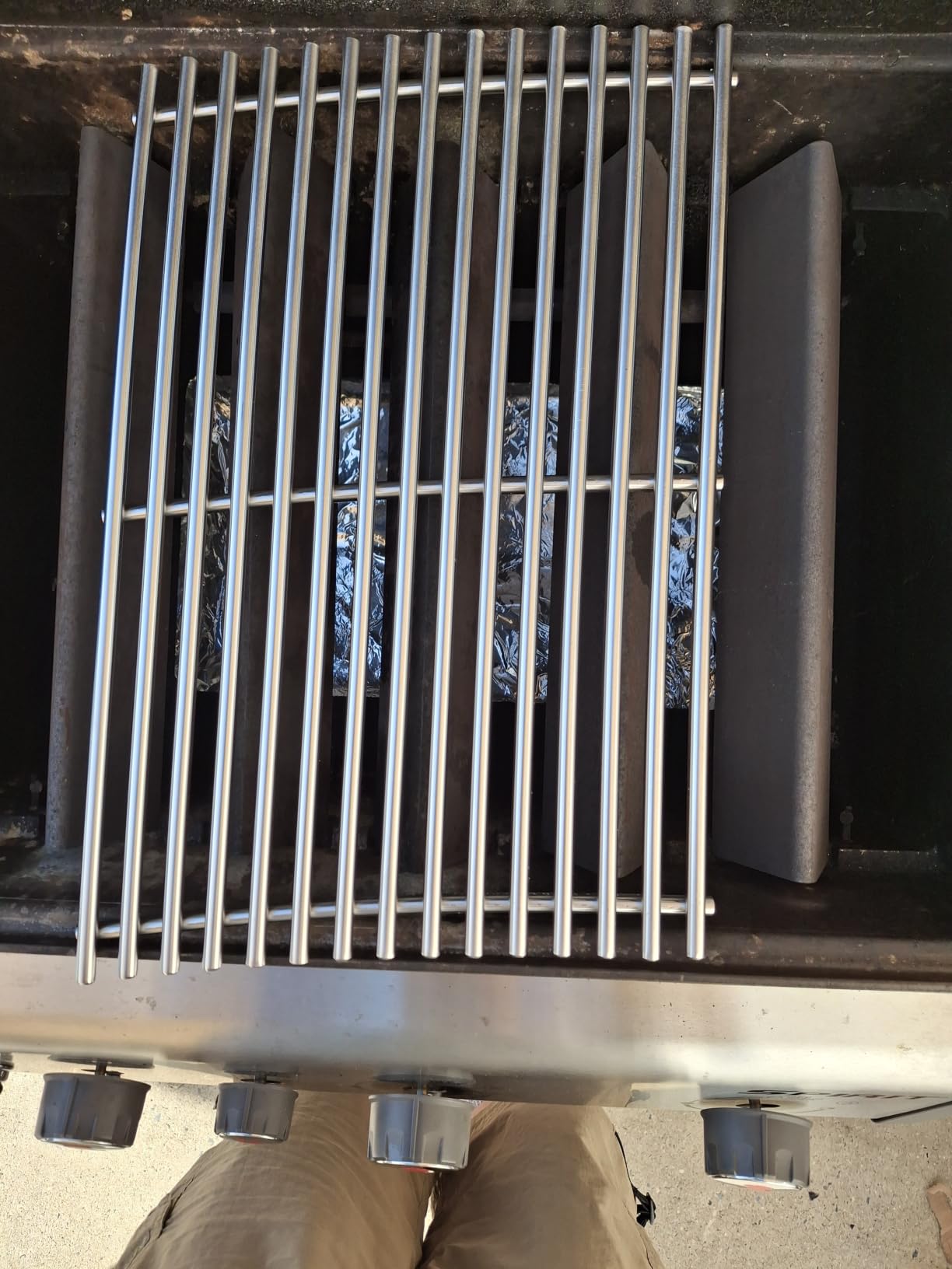 QuliMetal 18.75 Inch Cast Iron Grill Grates for Weber Genesis II 300 Series | Fits Weber Genesis II and Genesis II LX 300 Series, E/S-310, 315, 320, 325 and 340; replaces parts 66095, 66802 and 66805 customer photo 1