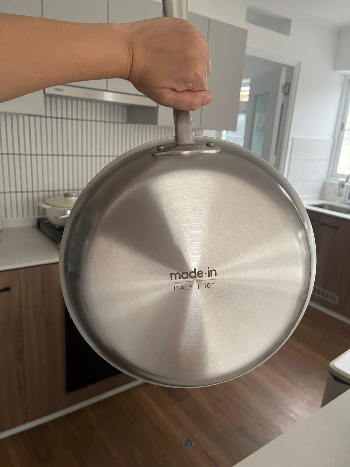 Made In Cookware - 10 Piece Stainless Steel Pot and Pan Set - 5 Ply Clad - Includes Stainless Steel Frying Pans, Saucepans, Saucier and Stock Pot W/Lid - Professional Cookware - Crafted in Italy customer photo 2