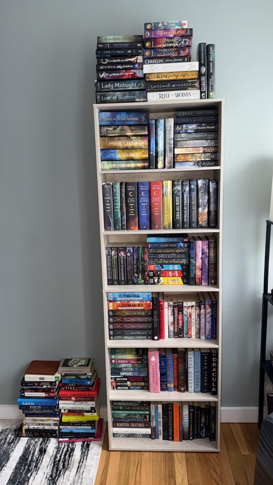 IRONCK Bookshelves and Bookcases Floor Standing 6 Tiers Display Storage Shelves 70 in Tall Bookcase Home Decor Furniture for Home Office, Living Room, Bed Room customer photo 2