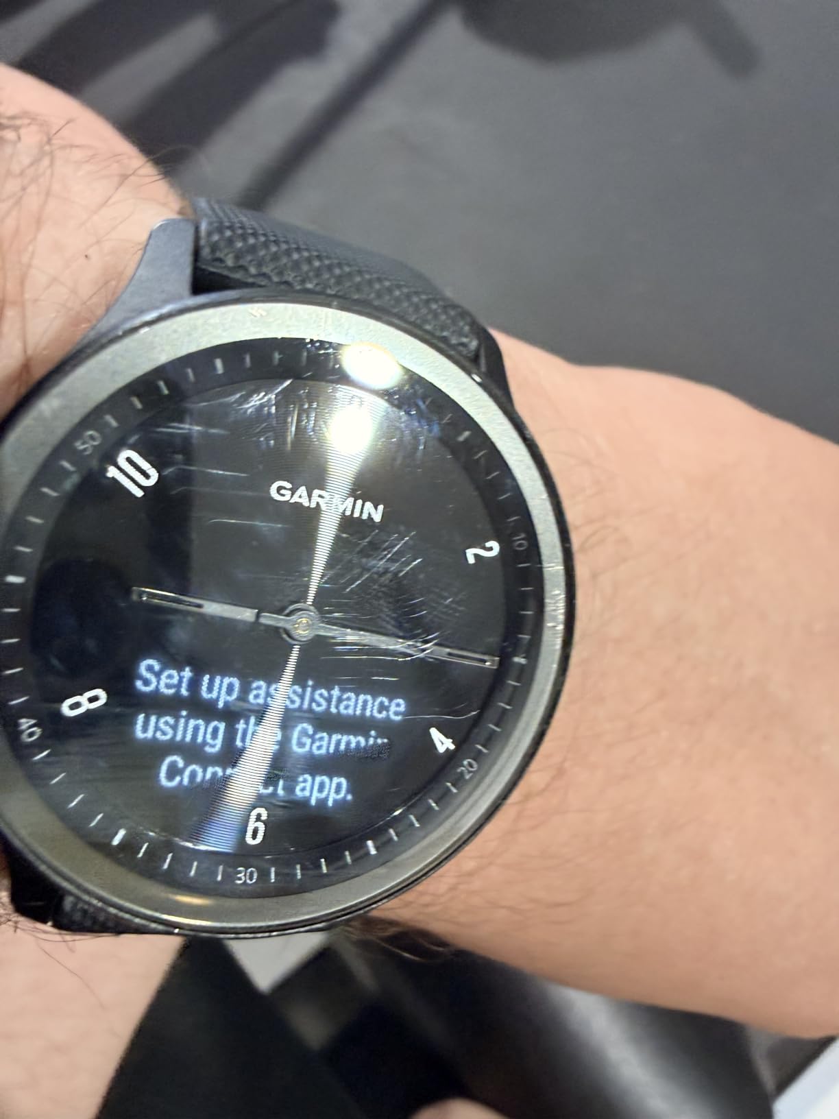 Garmin vivomove Sport, Hybrid Smartwatch, Health and Wellness Features, Touchscreen, White customer photo 2