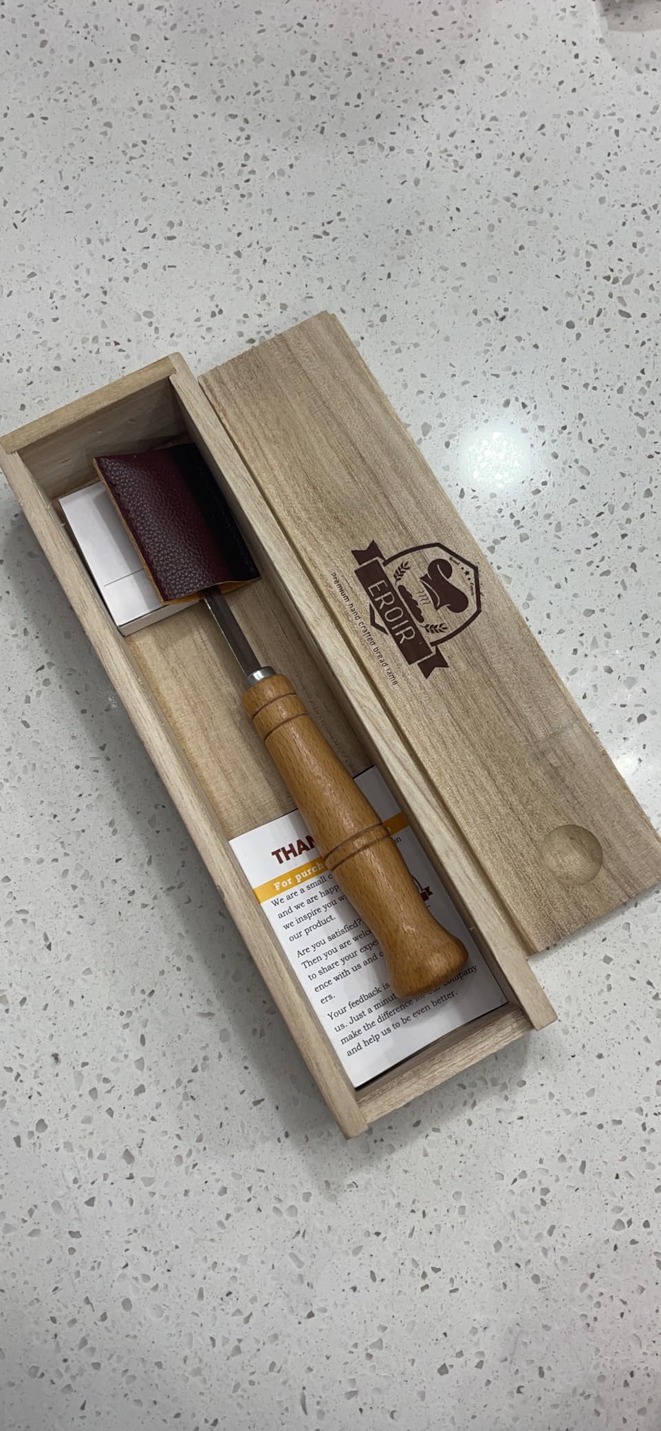 EROIR Bread Lame Dough Scoring Tool, 10 Blades and Protective Leather Cover for Sourdough Breads customer photo 1