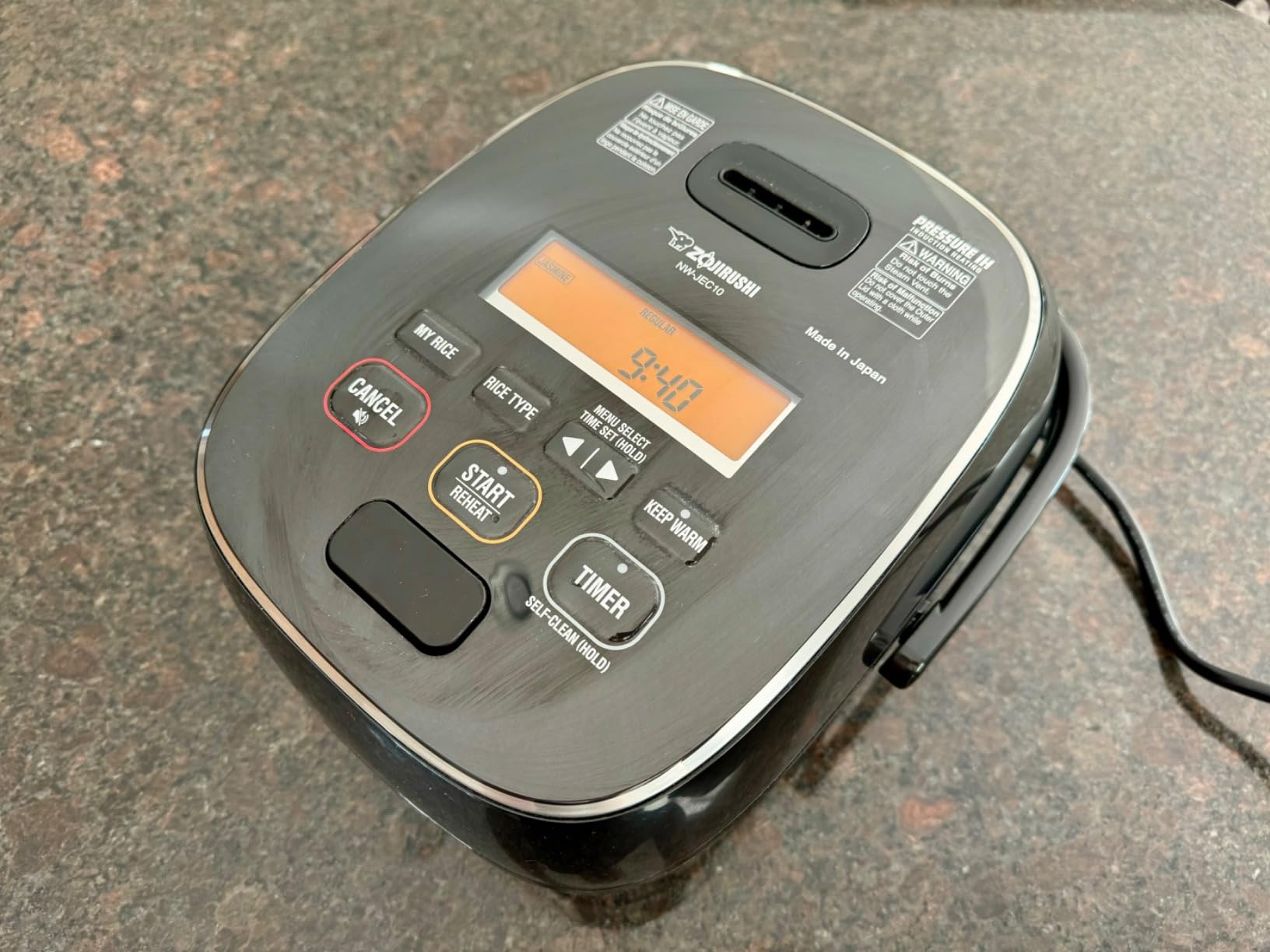 Zojirushi NW-JEC10BA Pressure Induction Heating (IH) Rice Cooker & Warmer, 5.5-Cup, Made in Japan customer photo 2