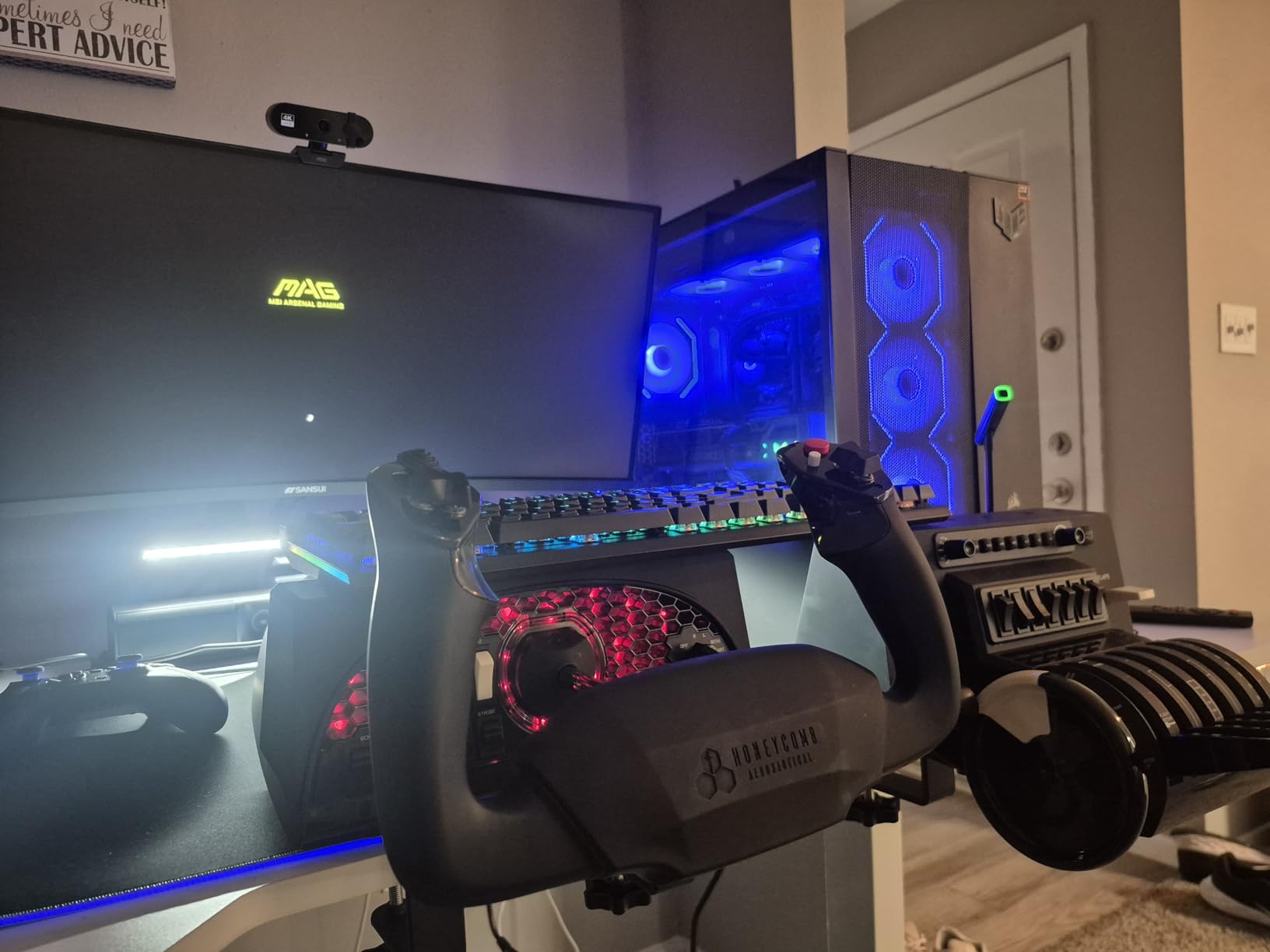 Honeycomb Alpha Flight Controls Yoke Bundle | Bravo throttle quadrant, (2 items) customer photo 1