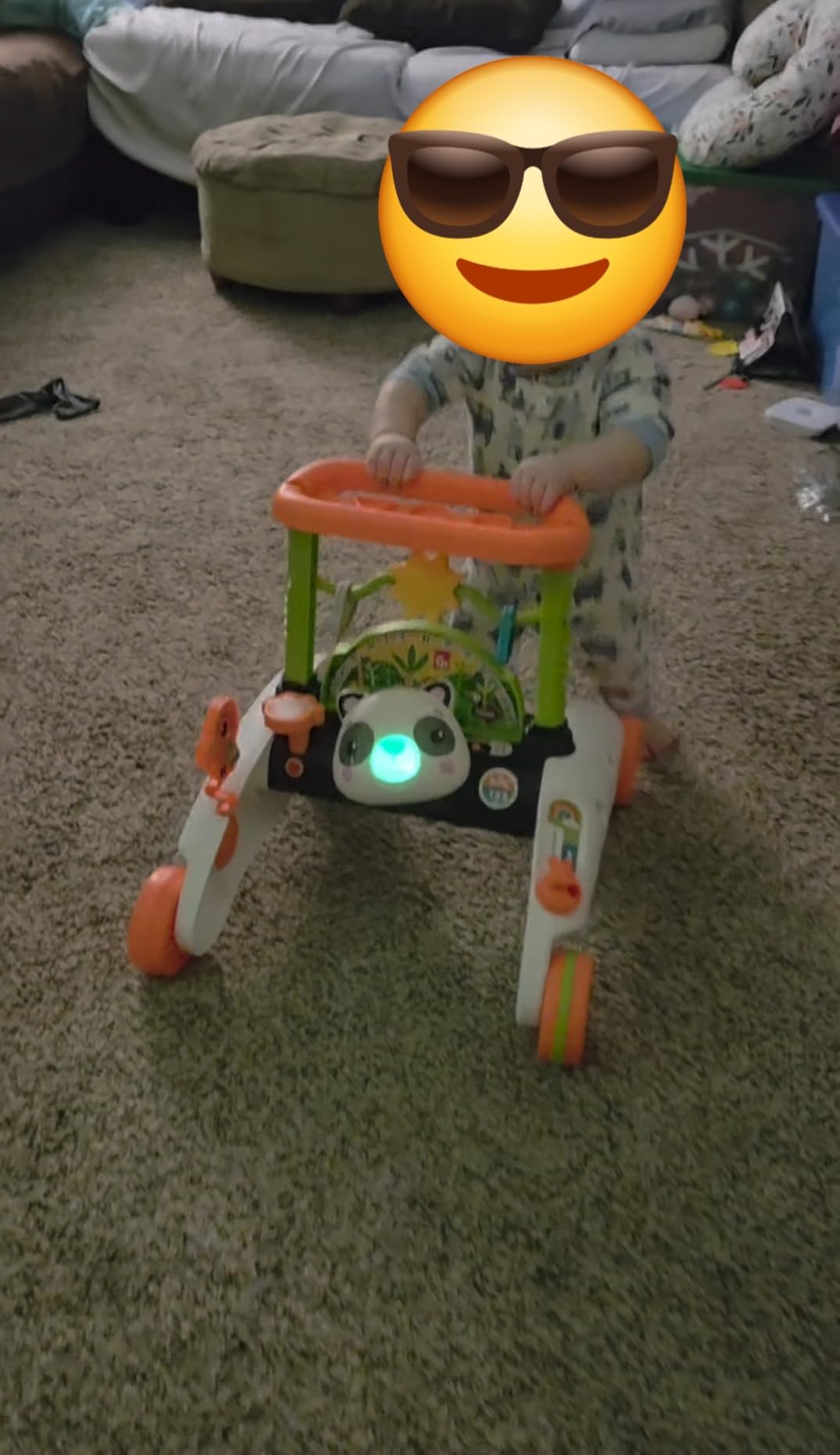 Fisher-Price 2-Sided Steady Speed Panda Walker Musical Push Toy, Baby & Toddler Ages 6+ Months customer photo 1