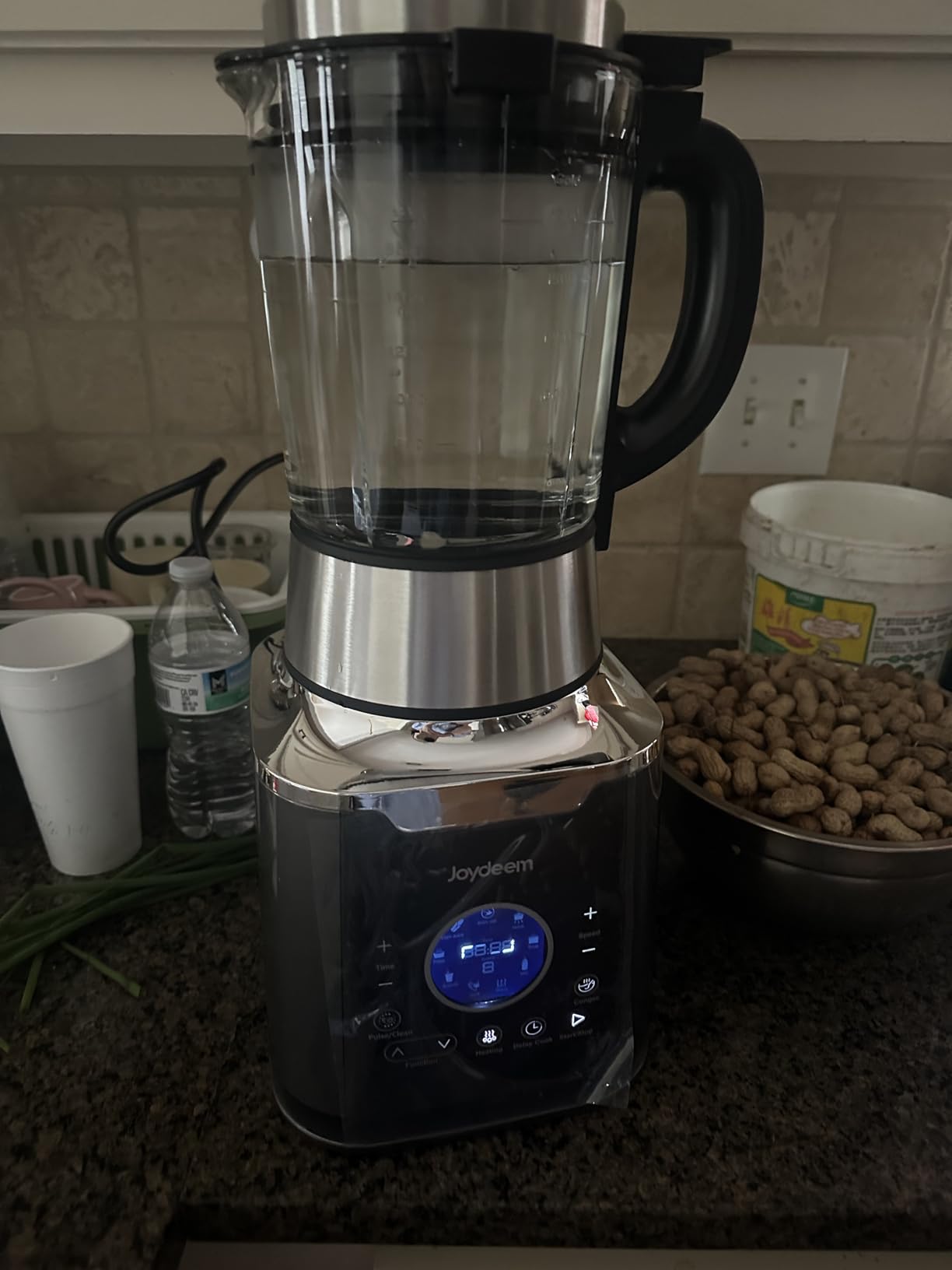 Joydeem Cooking Blender JD-D16, Hot and Cold Blender for Soy Milk & Juice, Soup Maker with Stew Pot, 1.75L (59 Oz), 1200W, Black customer photo 2