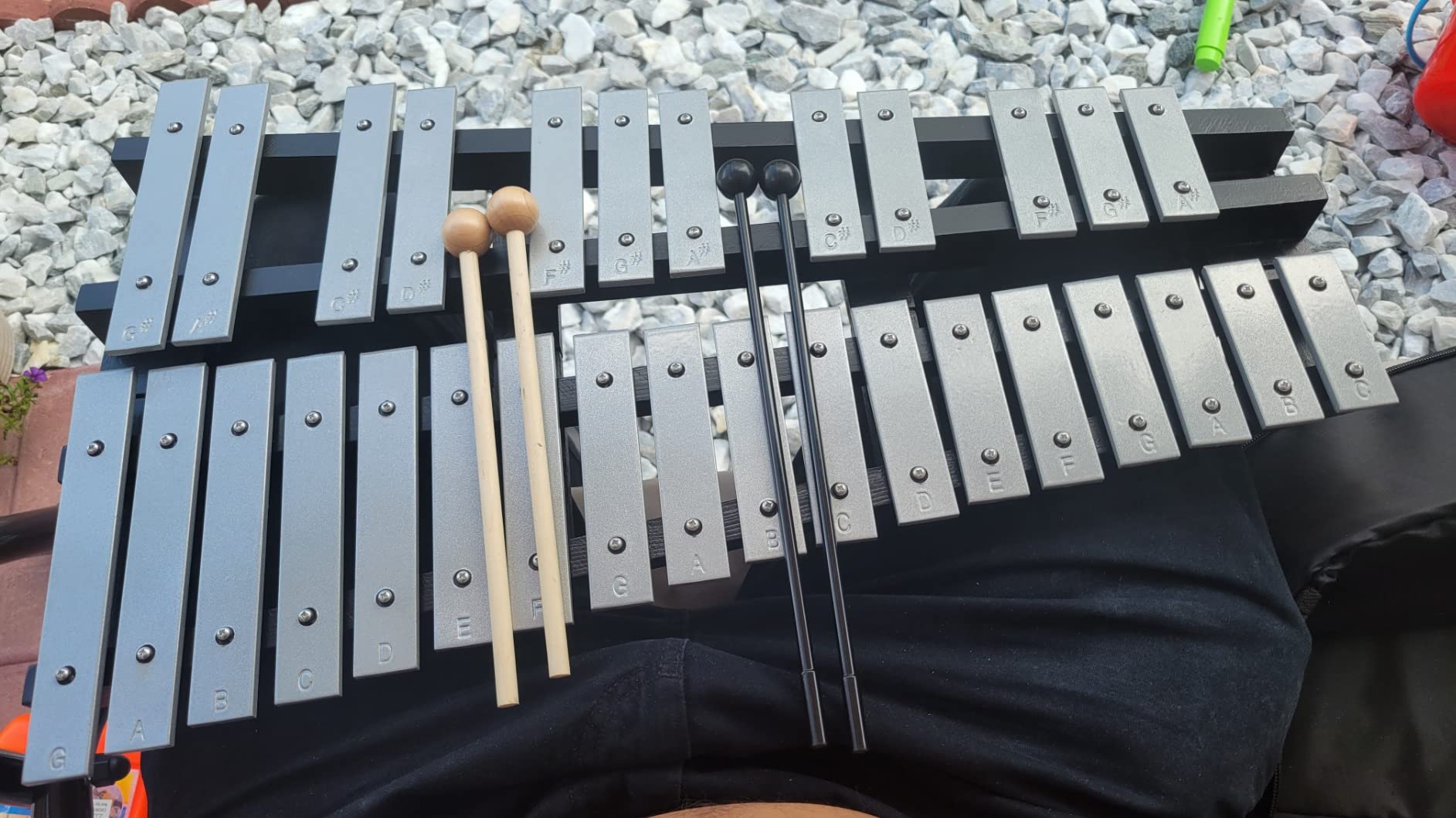 Heuyrao 30 Notes Foldable Glockenspiel Xylophone | Includes 4 Mallets, Carrying Bag, Ideal for Adult and Beginner, Outdoor Performance & Music Content Creation customer photo 2